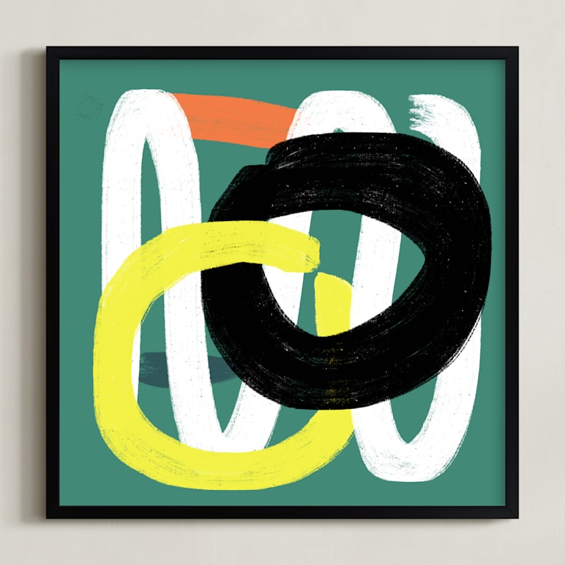 "Feather Step Modern " - Limited Edition Art Print by Amantha Tsaros in beautiful frame options and a variety of sizes.