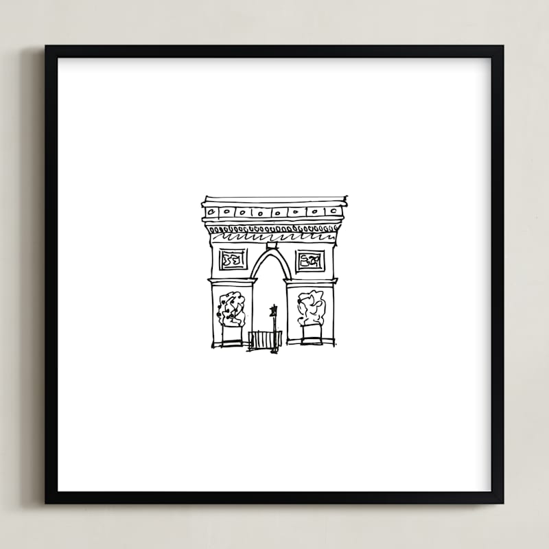 "The Arc de Triomphe Paris" - Limited Edition Art Print by Phrosne Ras in beautiful frame options and a variety of sizes.