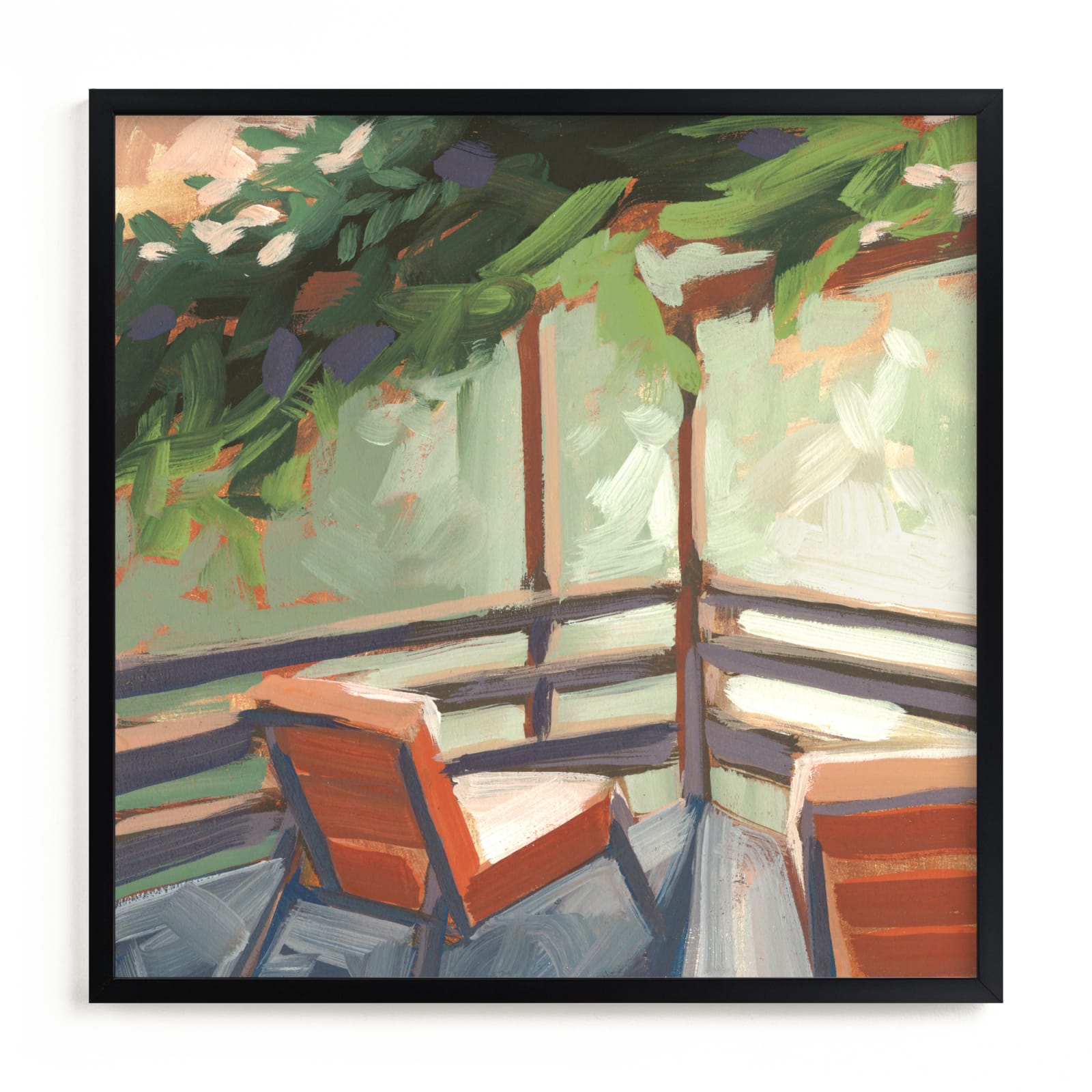 "Wisteria Hideaway" - Limited Edition Art Print by Khara Ledonne in beautiful frame options and a variety of sizes.