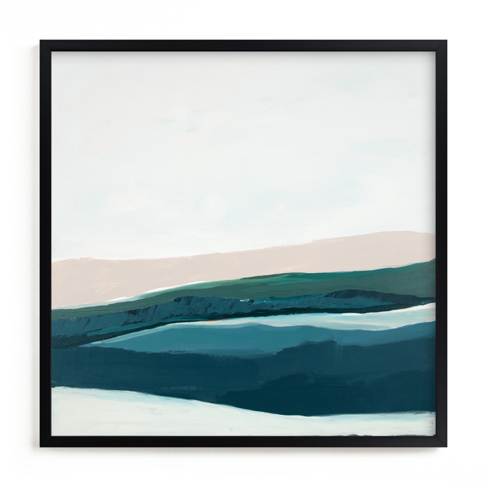 "Seascape at Dusk" - Limited Edition Art Print by Caryn Owen in beautiful frame options and a variety of sizes.