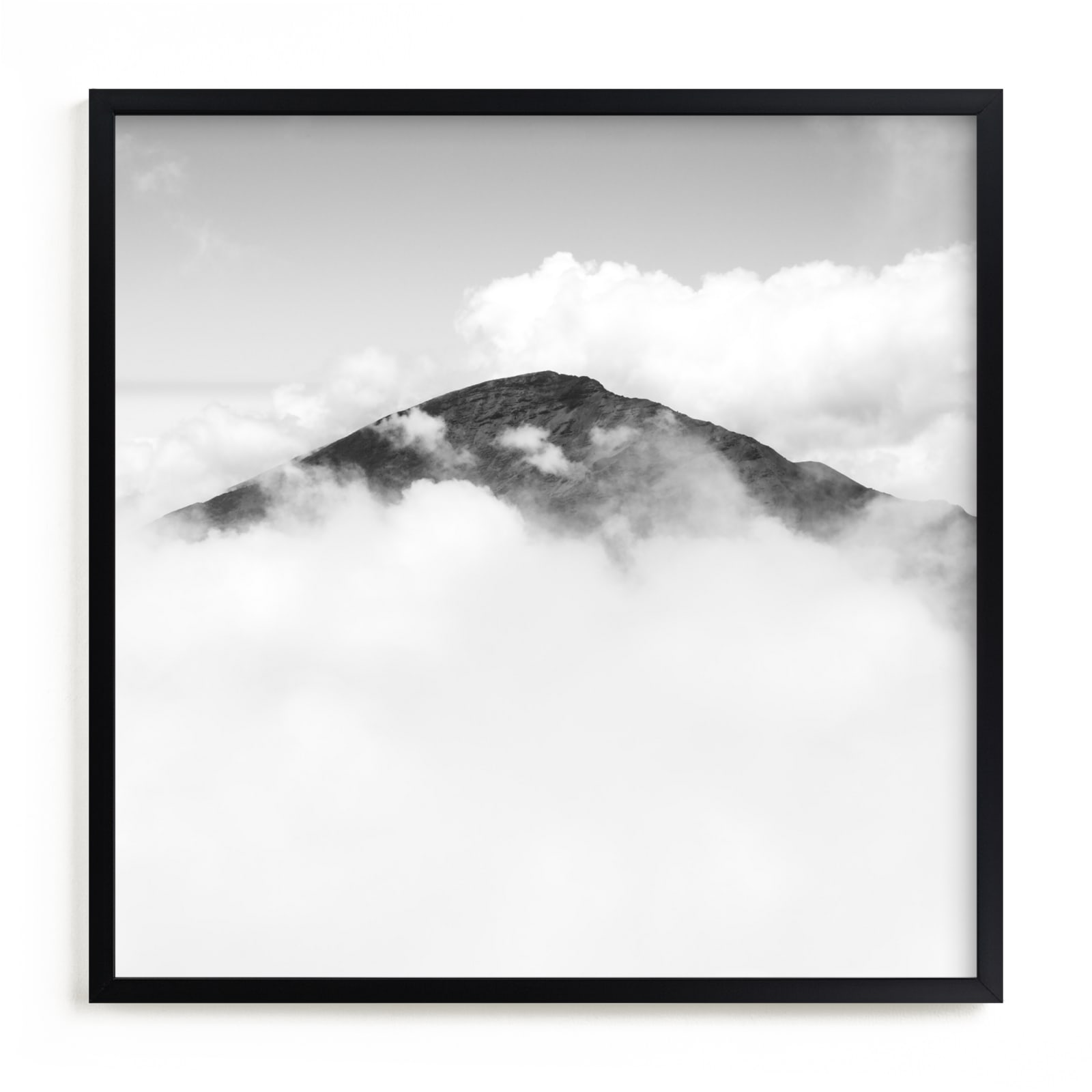 "Volcano Hidden in the Clouds 3" - Limited Edition Art Print by Mary Ann Glynn-Tusa in beautiful frame options and a variety of sizes.