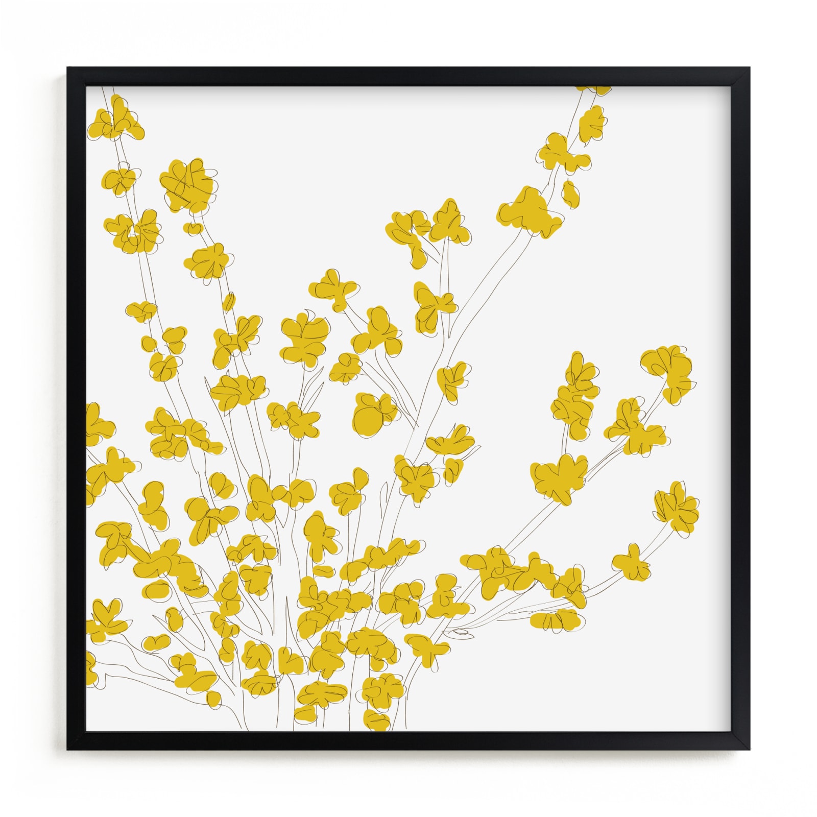"Forsythia" - Limited Edition Art Print by Vanessa Wyler in beautiful frame options and a variety of sizes.