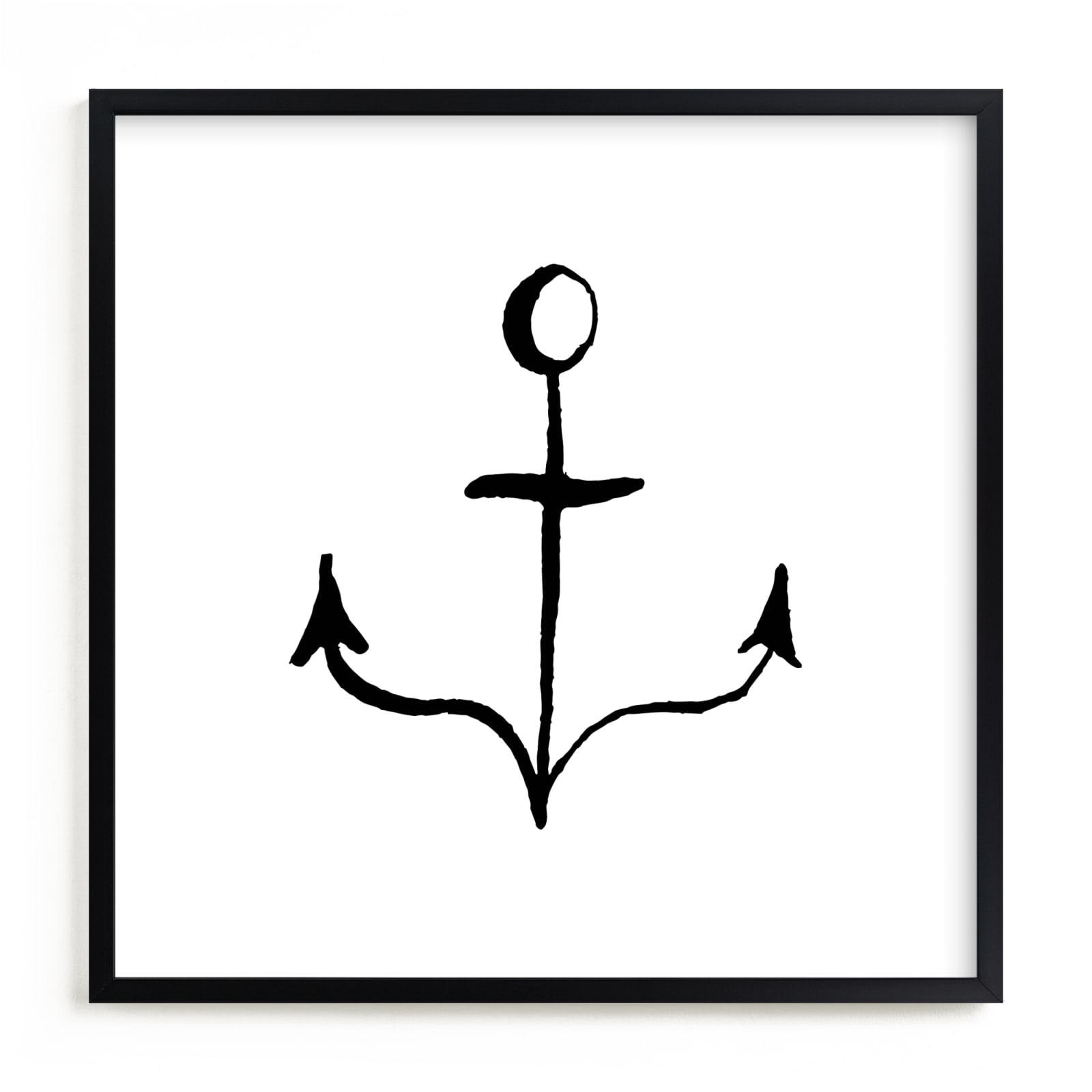 "Anchor in Ink" - Limited Edition Art Print by Two if by Sea Studios in beautiful frame options and a variety of sizes.
