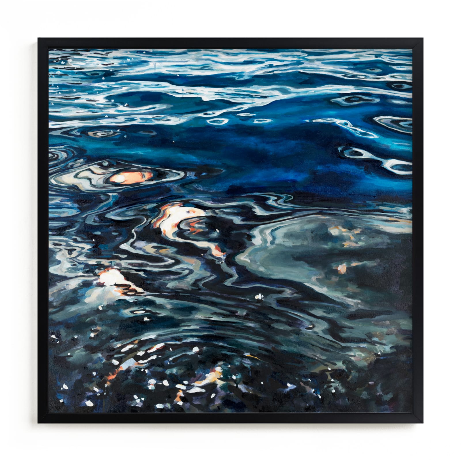 "Silver Sea" - Limited Edition Art Print by Kelly Johnston in beautiful frame options and a variety of sizes.