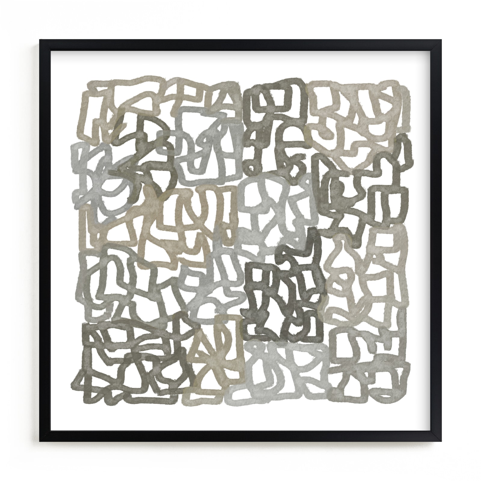 "Earthy Abstract" - Grownup Open Edition Non-custom Art Print by Tanya Lee Design in beautiful frame options and a variety of sizes.