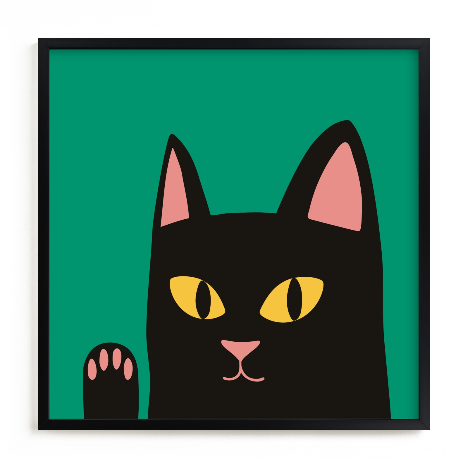 "Max the Cat" - Limited Edition Art Print by Nieves Herranz in beautiful frame options and a variety of sizes.
