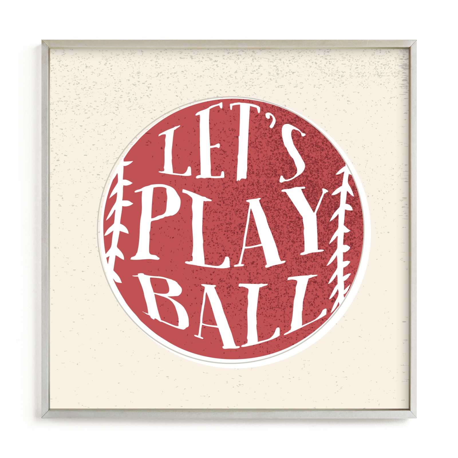 "Let's Play Ball!" - Grownup Open Edition Non-custom Art Print by Oma N. Ramkhelawan in beautiful frame options and a variety of sizes.
