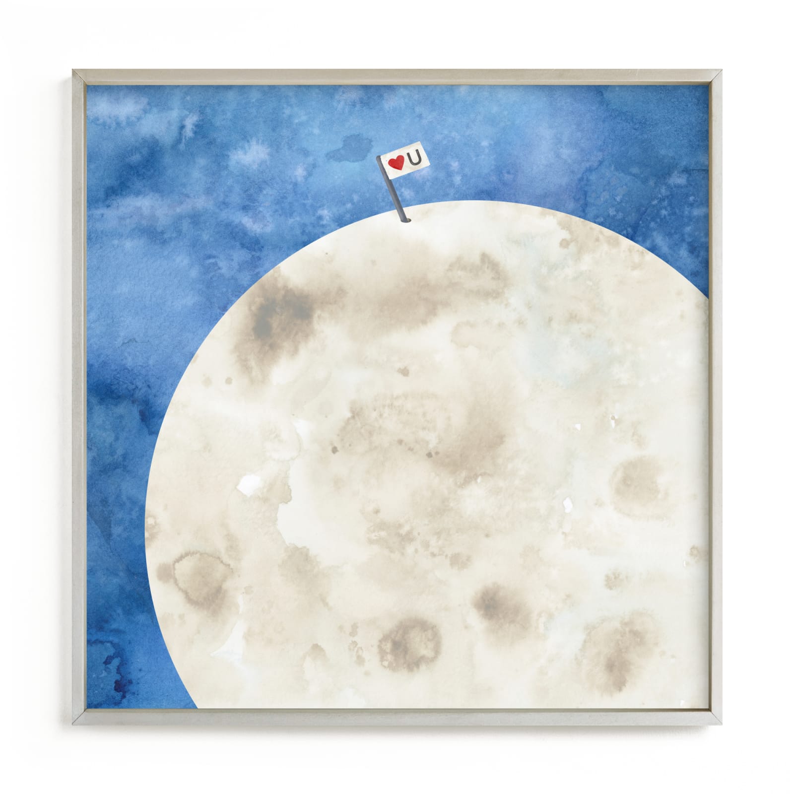 "Moon And Back" - Limited Edition Art Print by Lindsay Megahed in beautiful frame options and a variety of sizes.