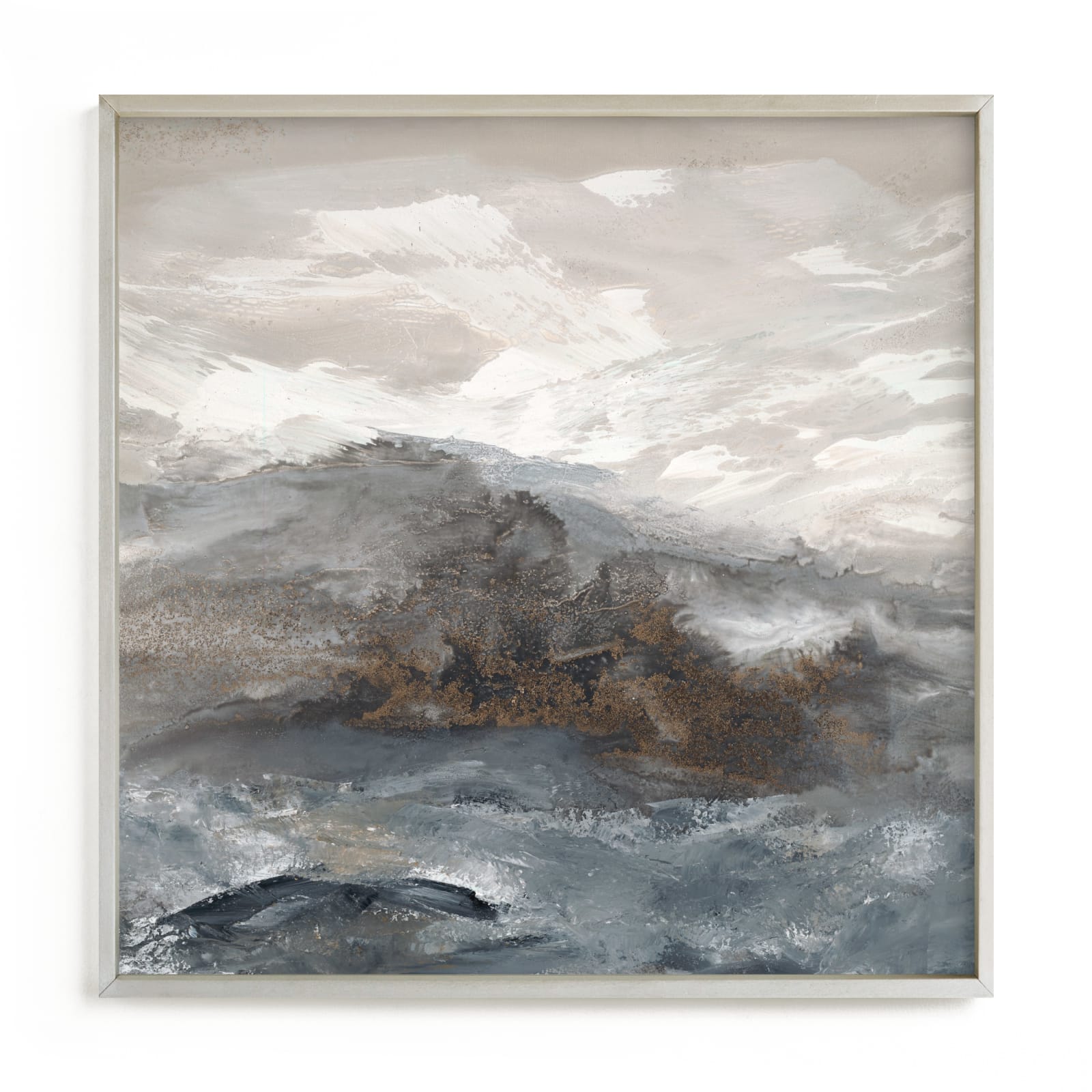 "warm grey I" - Art Print by Teodora Guererra in beautiful frame options and a variety of sizes.