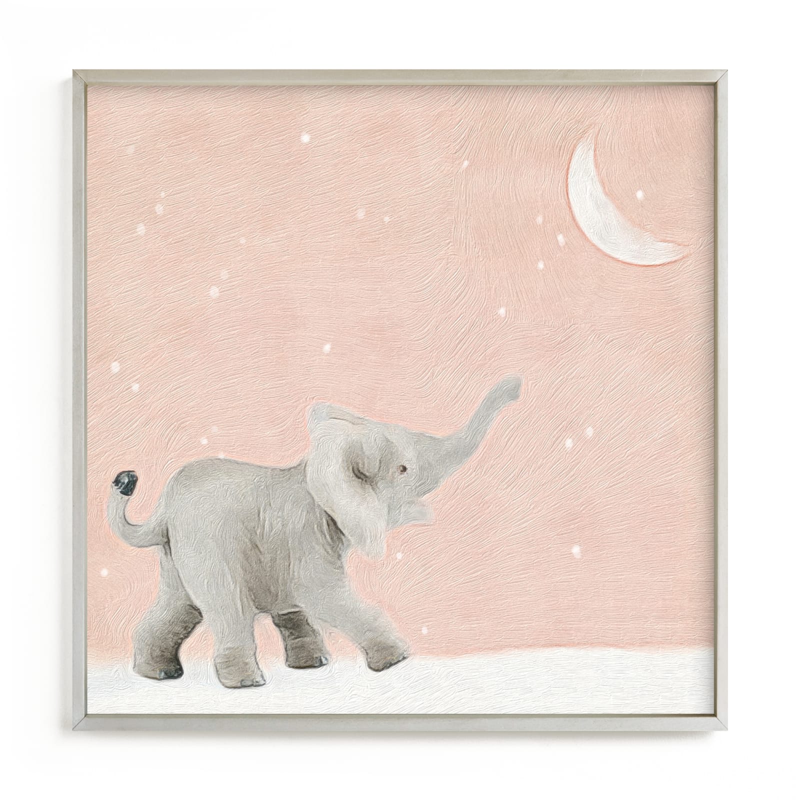 "Moon Balloon Too" - Art Print by Maja Cunningham in beautiful frame options and a variety of sizes.