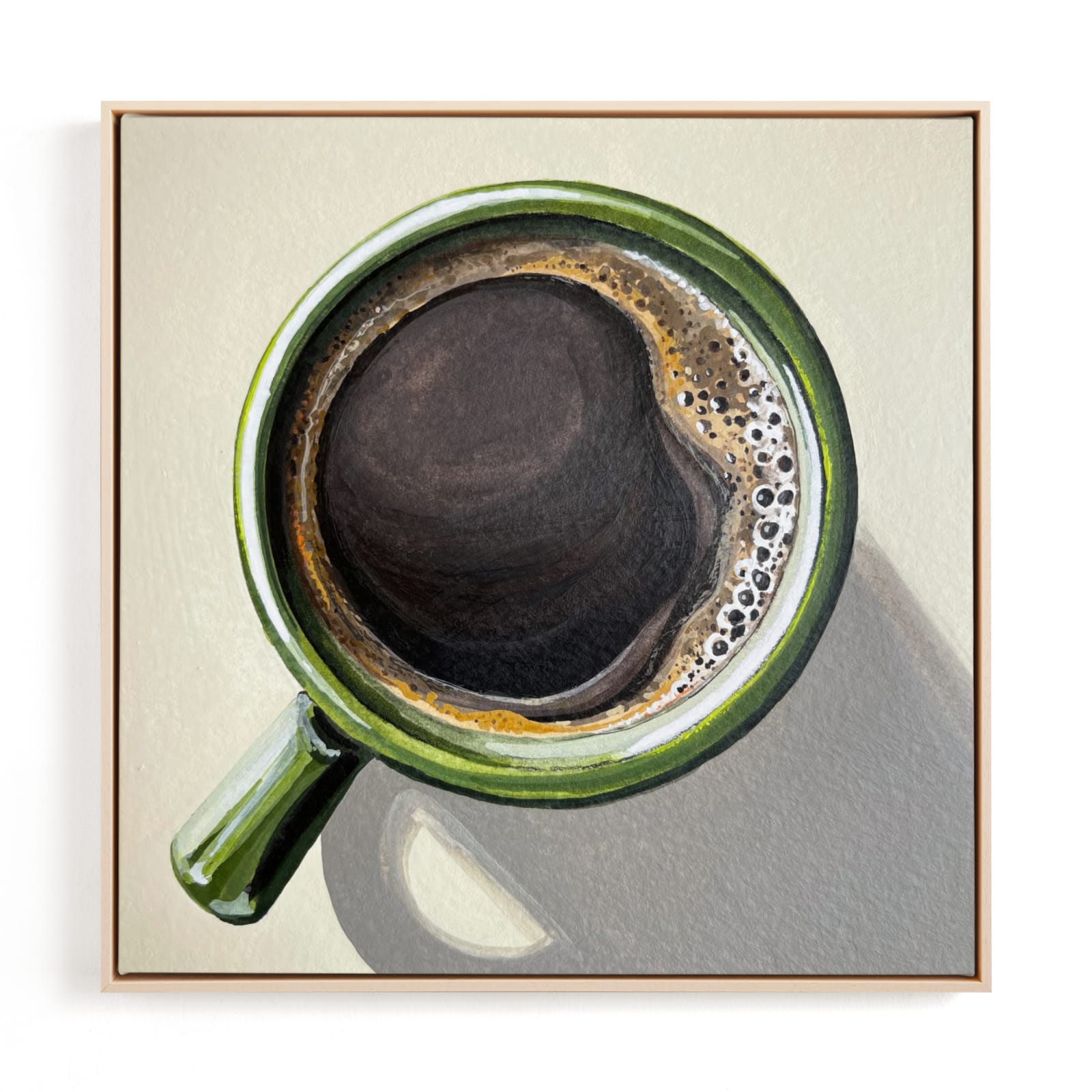 "Morning Coffee" - Open Edition Fine Art Print by Amber Piacentine in beautiful frame options and a variety of sizes.