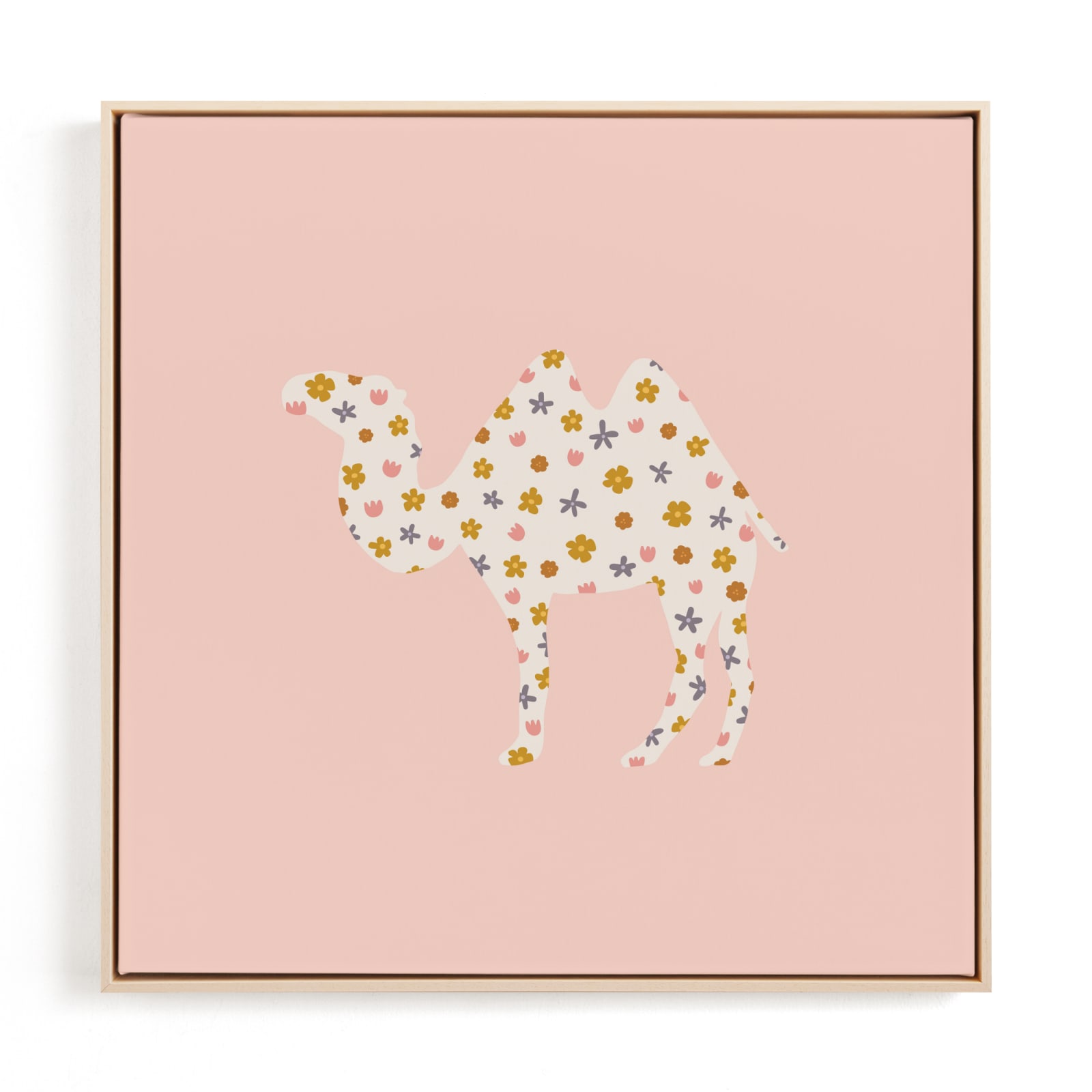 "Happy Camel" - Limited Edition Art Print by Ellen Schlegelmilch in beautiful frame options and a variety of sizes.