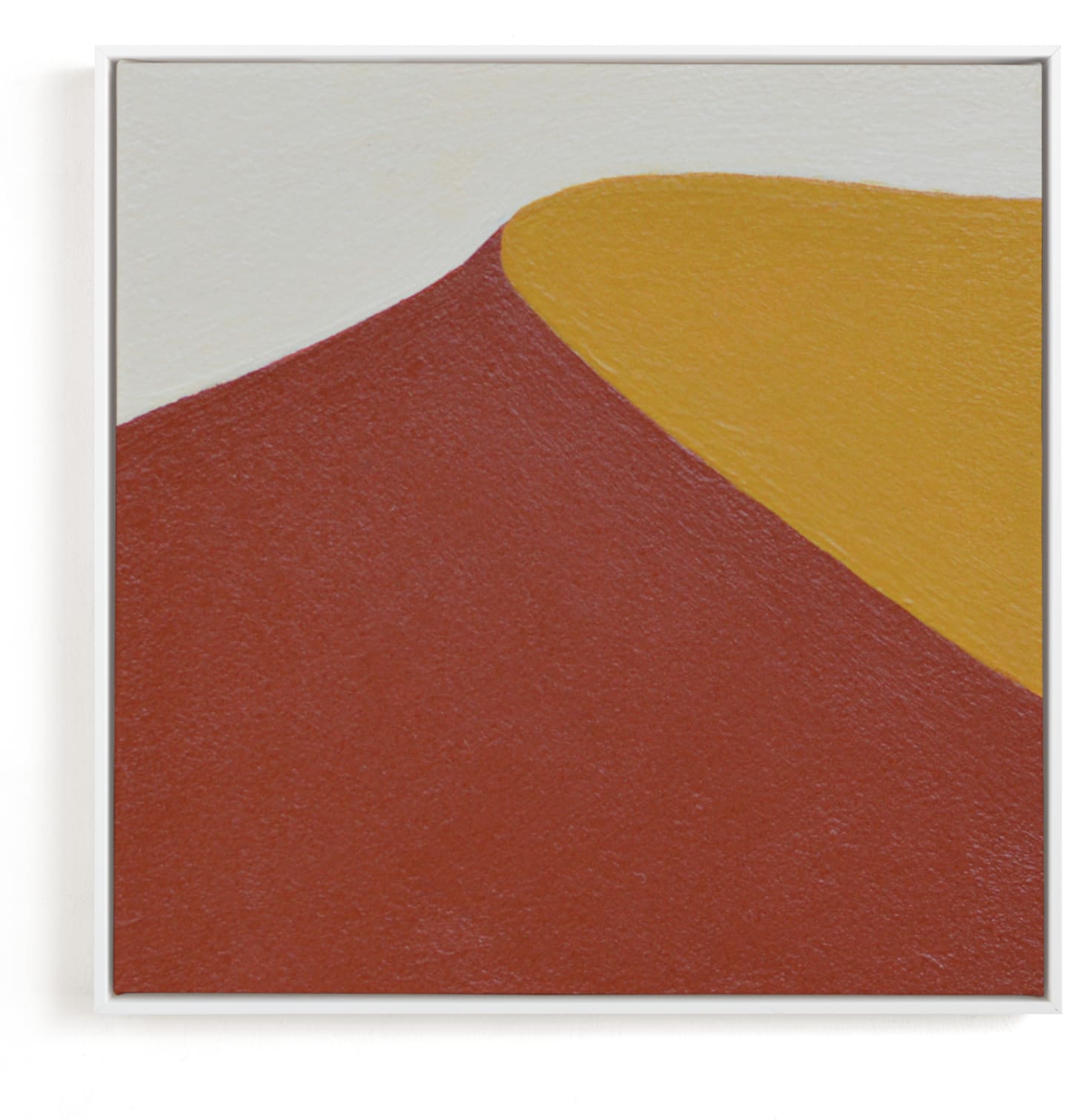 This is a yellow art by Alina Knechtle called Sam Sand Dunes III.