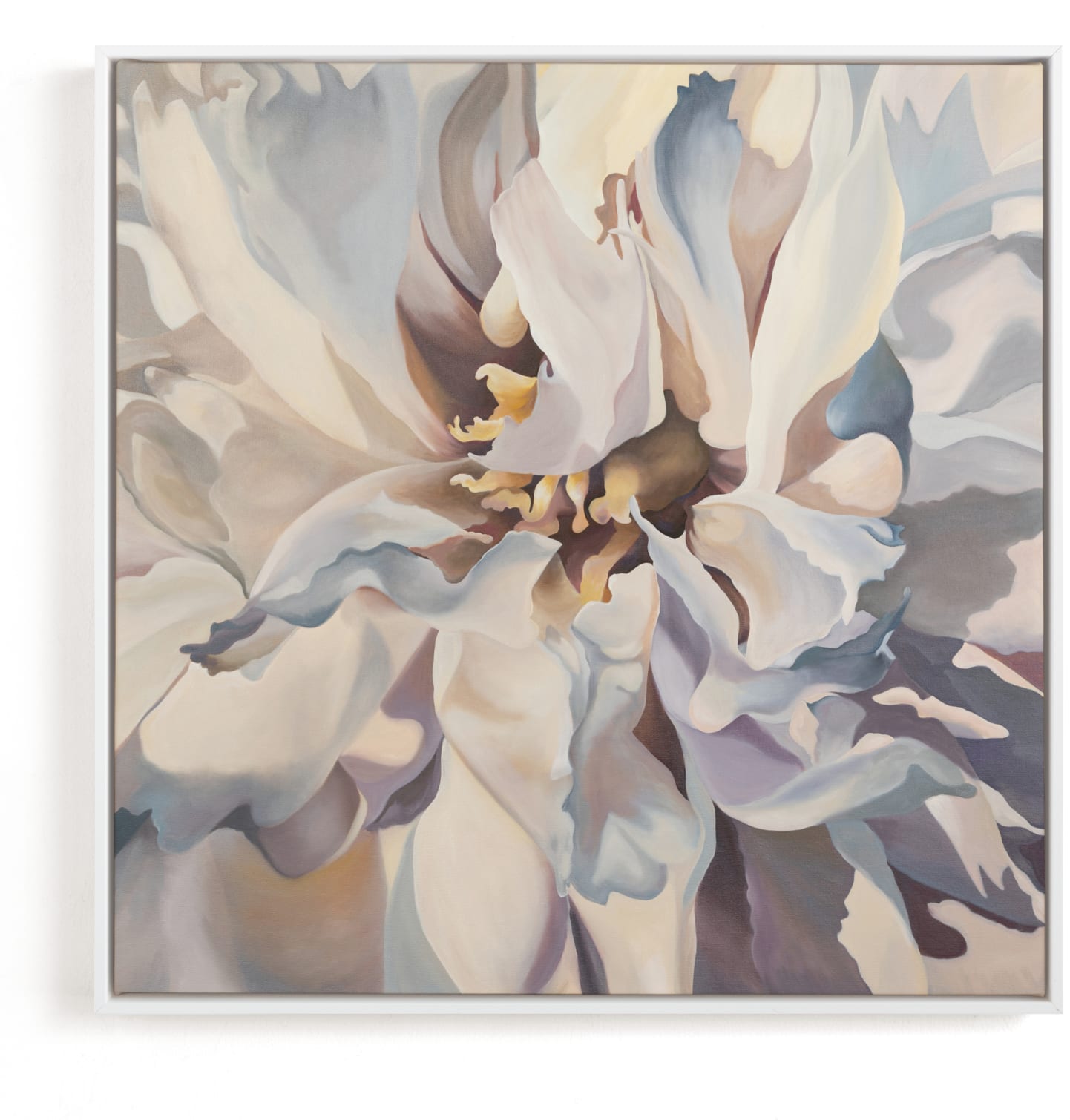 This is a white art by Mandy Trimble Leonard called Desert Peony.