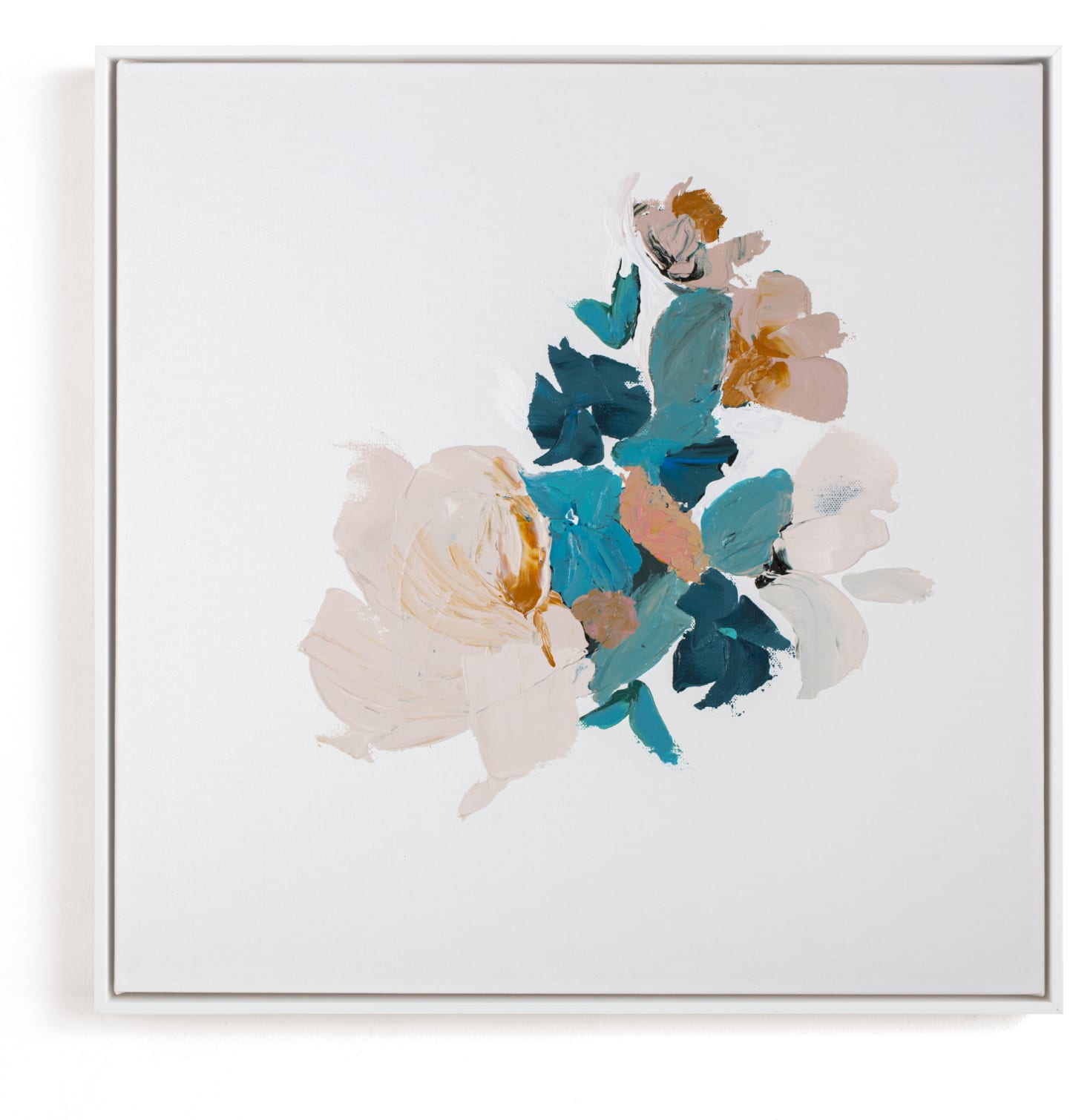 This is a blue art by Caryn Owen called Botanical Series Turquoise.