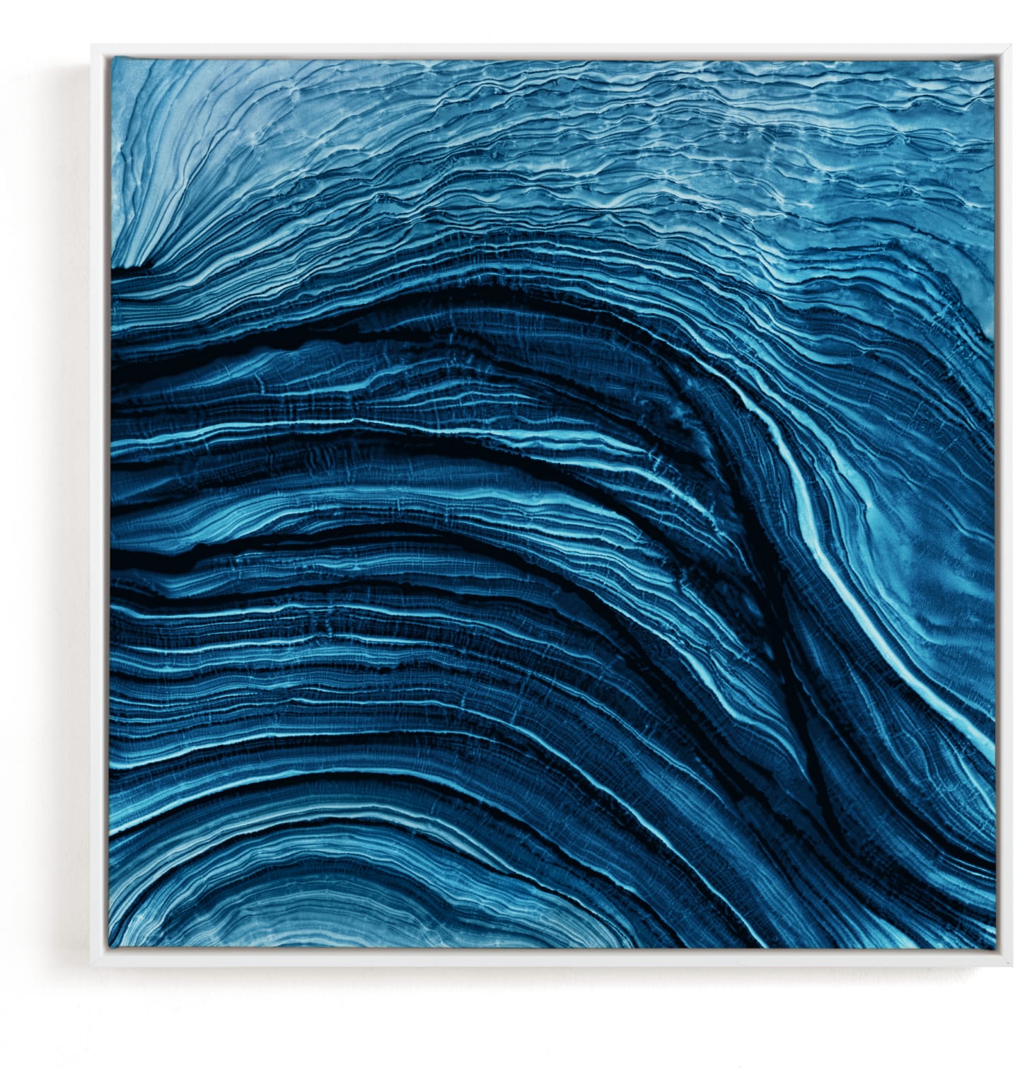 This is a blue art by Rebecca Rueth called Agate.