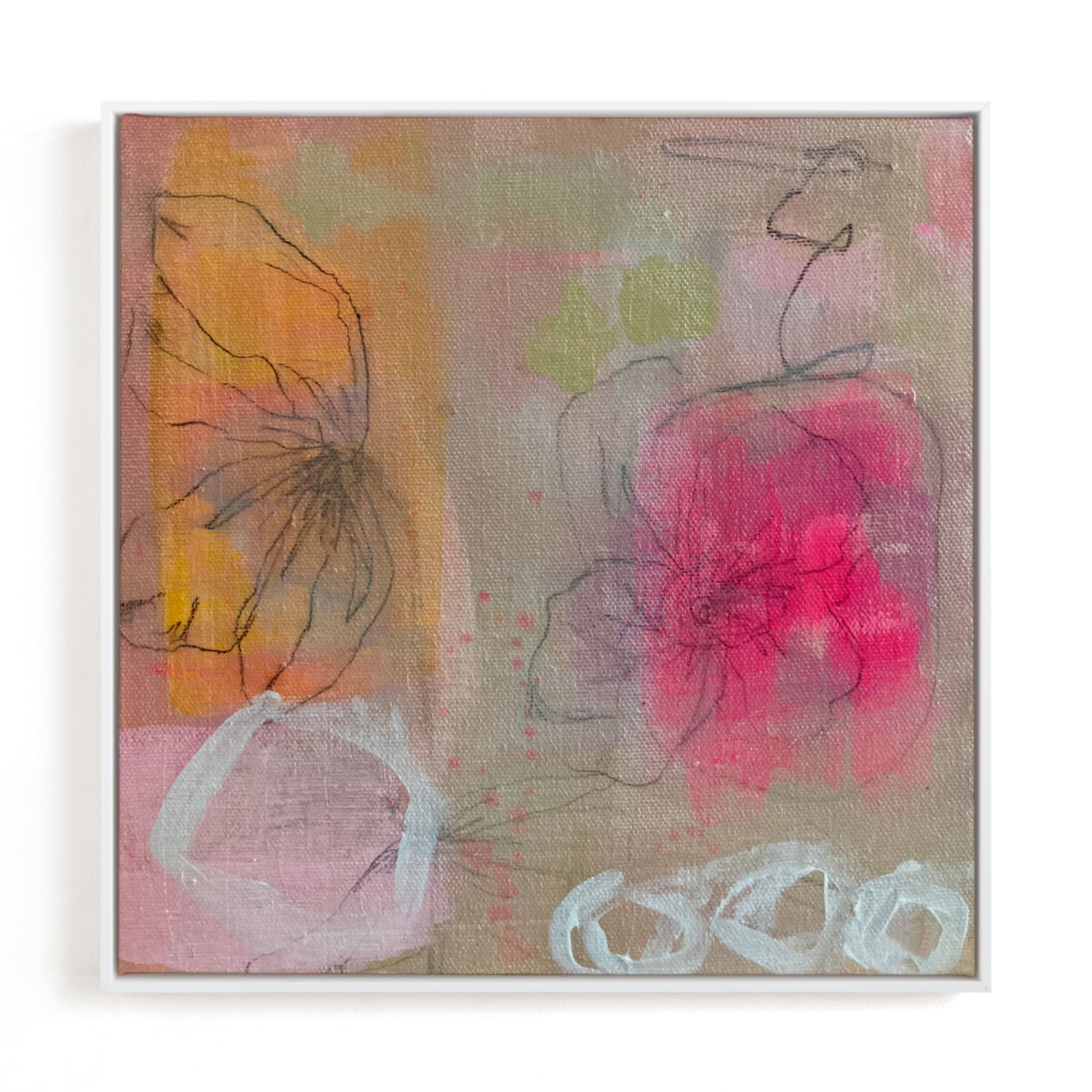 "Sherbet Garden" - Limited Edition Art Print by Nicole Simms in beautiful frame options and a variety of sizes.