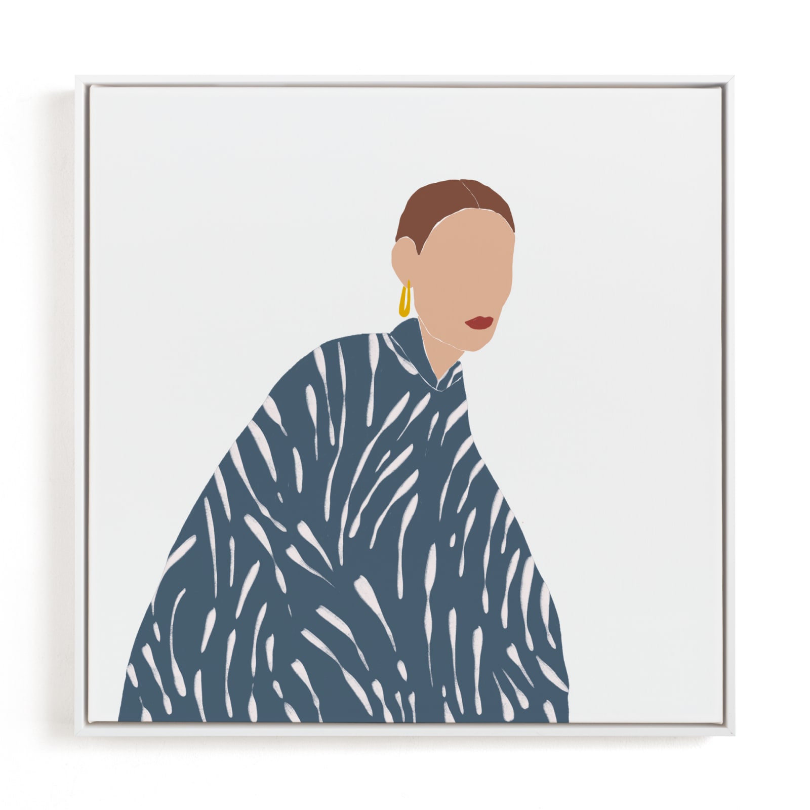 "A girl with a coat" - Limited Edition Art Print by Efrat Ofek in beautiful frame options and a variety of sizes.