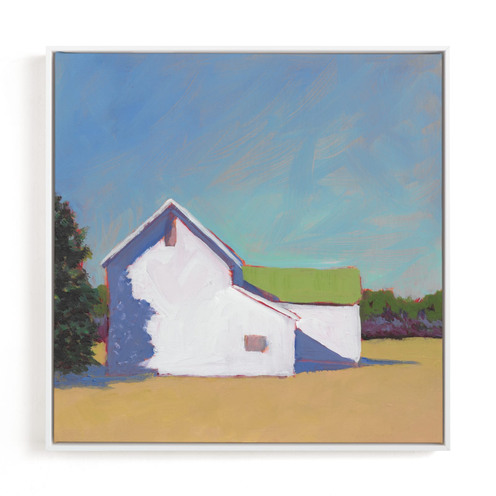 "Main Road Barn" - Limited Edition Art Print by Carol C. Young in beautiful frame options and a variety of sizes.