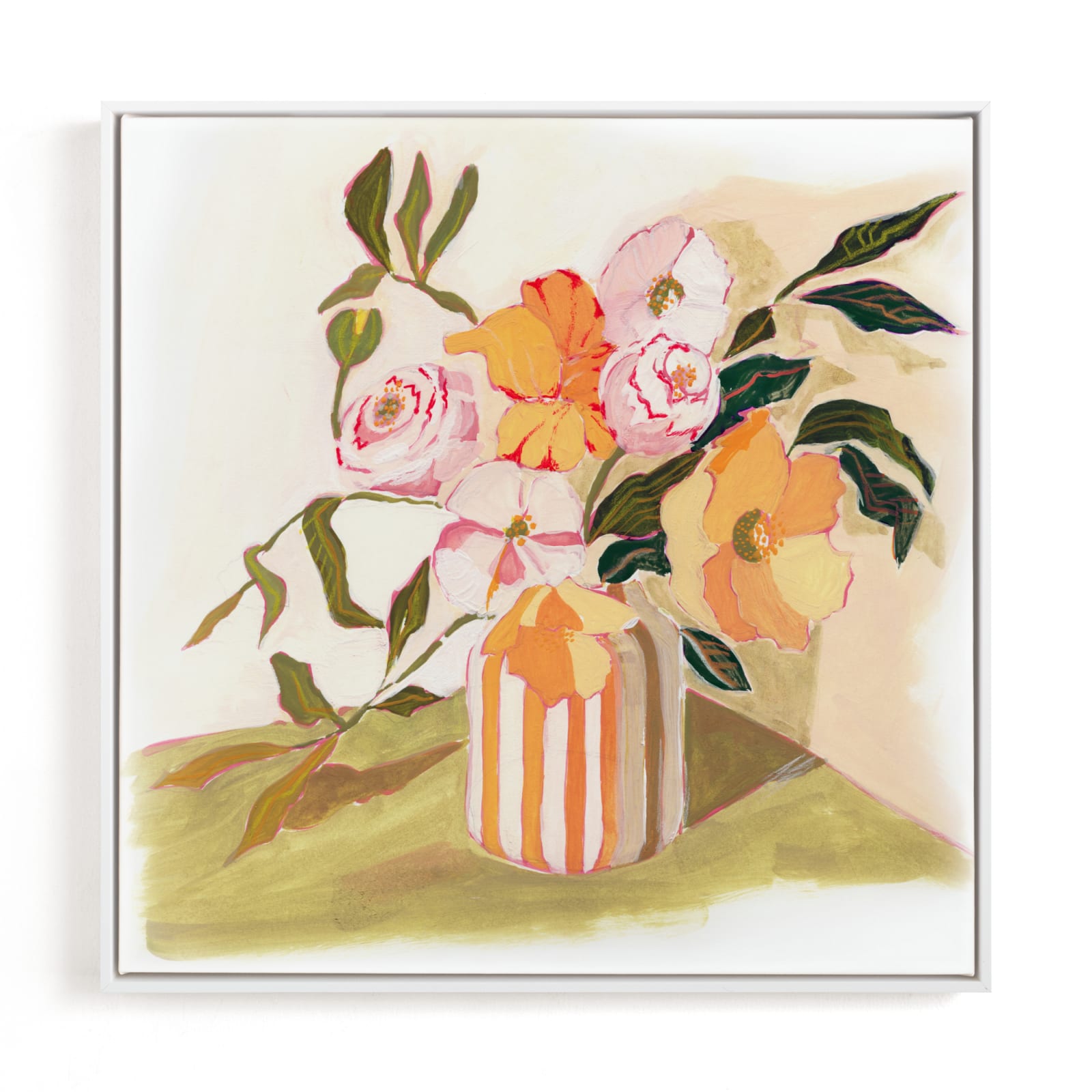 "Garden Flowers" - Limited Edition Art Print by Lucrecia Caporale in beautiful frame options and a variety of sizes.