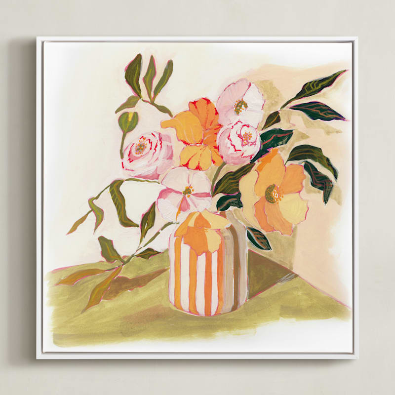 "Garden Flowers" - Limited Edition Art Print by Lucrecia Caporale in beautiful frame options and a variety of sizes.