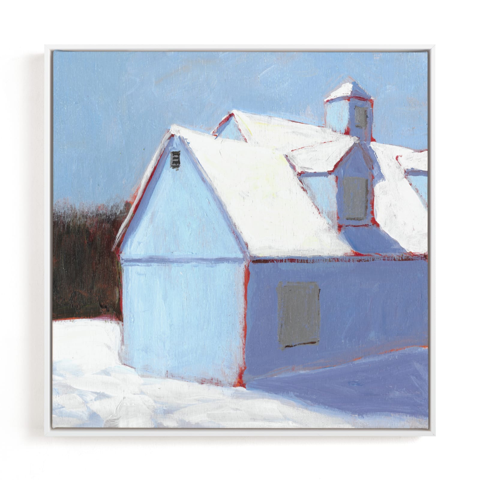 "Linen Snow" - Limited Edition Art Print by Carol C. Young in beautiful frame options and a variety of sizes.