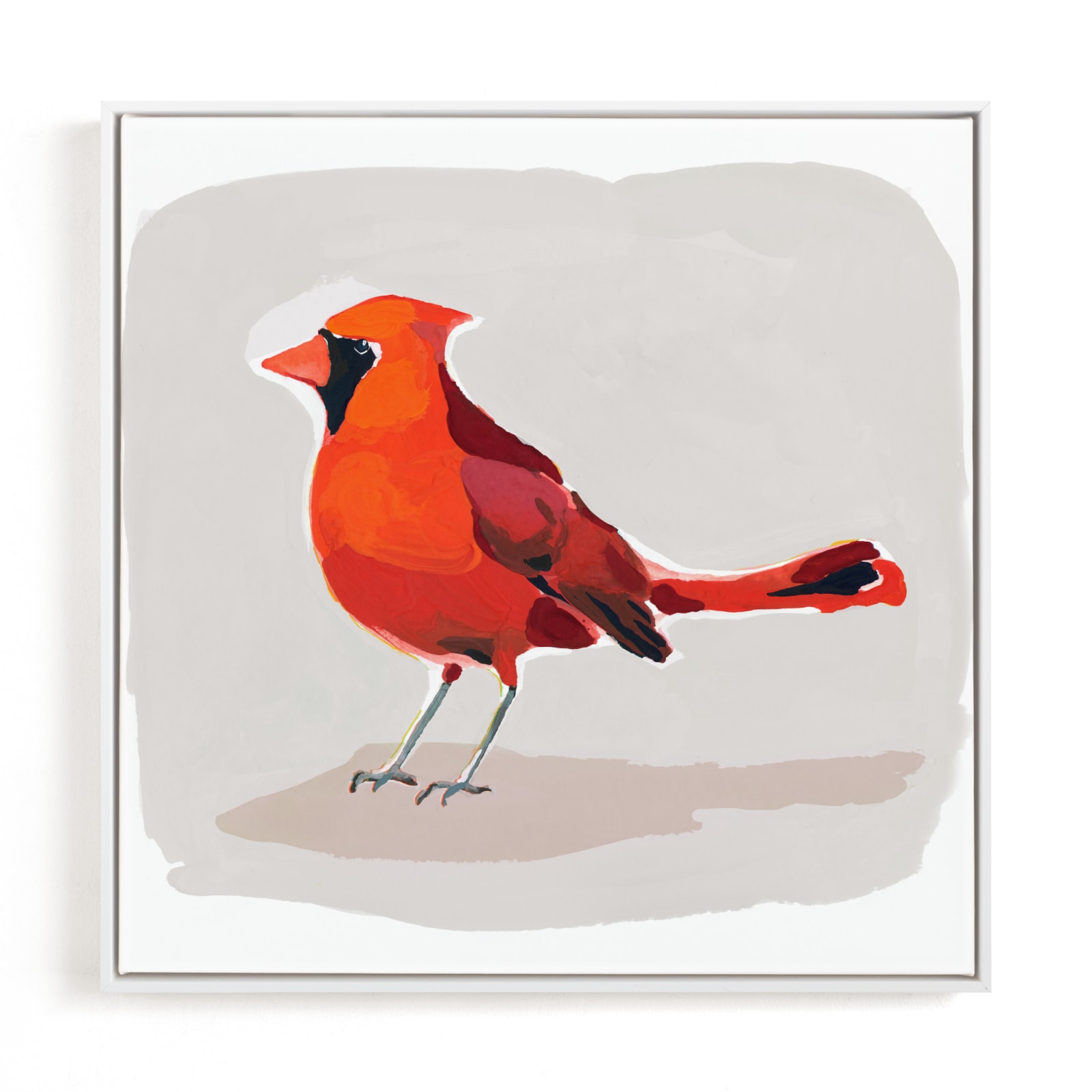 "Inquisitive Cardinal" - Limited Edition Art Print by Betty Hatchett in beautiful frame options and a variety of sizes.