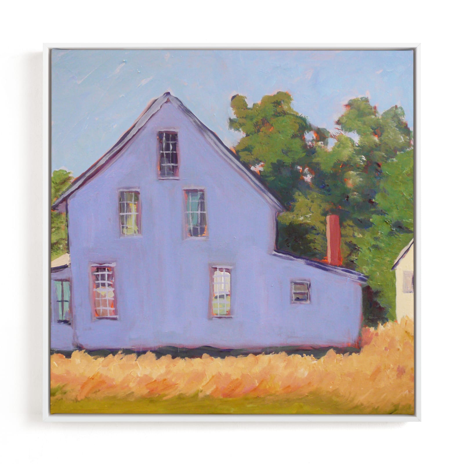 "Corner Farm House" - Limited Edition Art Print by Carol C. Young in beautiful frame options and a variety of sizes.