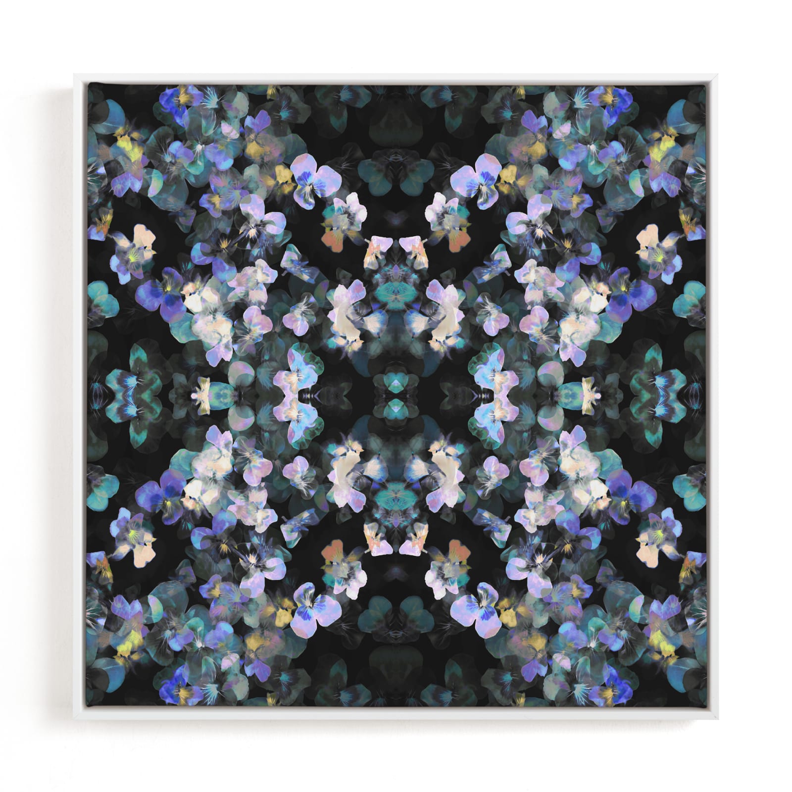 "Pansy painting - mirrored" - Limited Edition Art Print by Oana Prints in beautiful frame options and a variety of sizes.