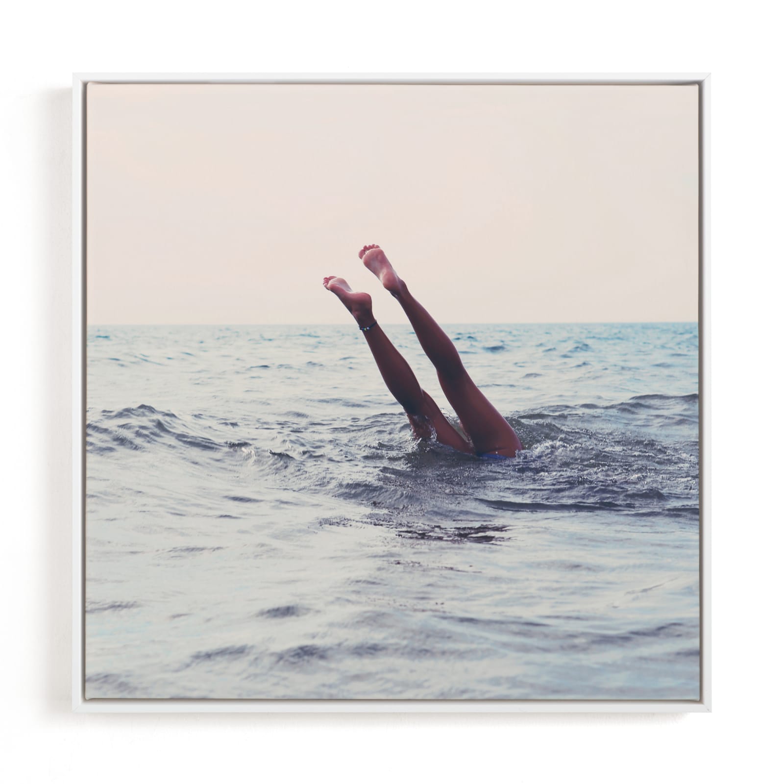 "Summer Handstand" - Limited Edition Art Print by ALICIA BOCK in beautiful frame options and a variety of sizes.