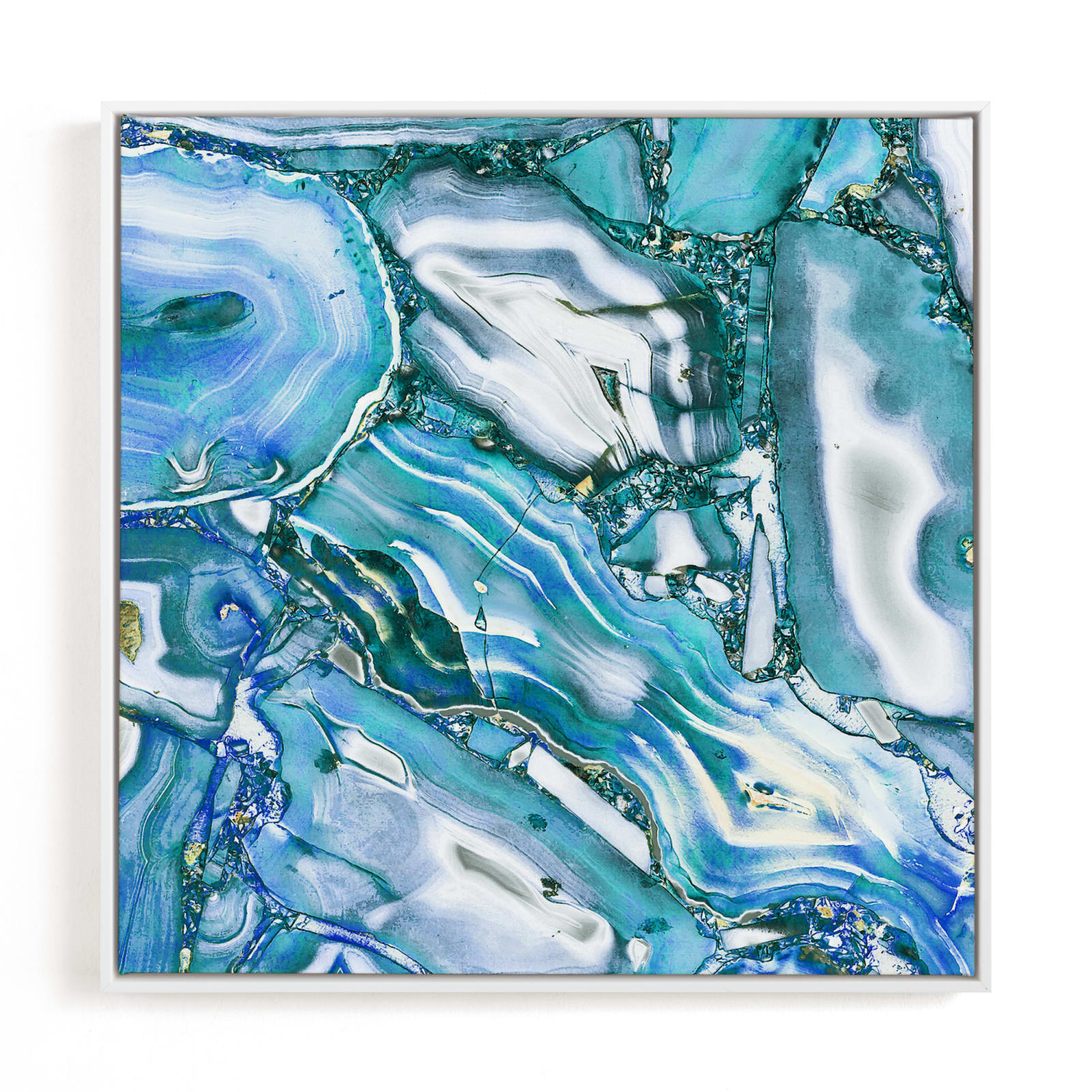 "Metallic abstract marble art" - Open Edition Fine Art Print by Oana Prints in beautiful frame options and a variety of sizes.