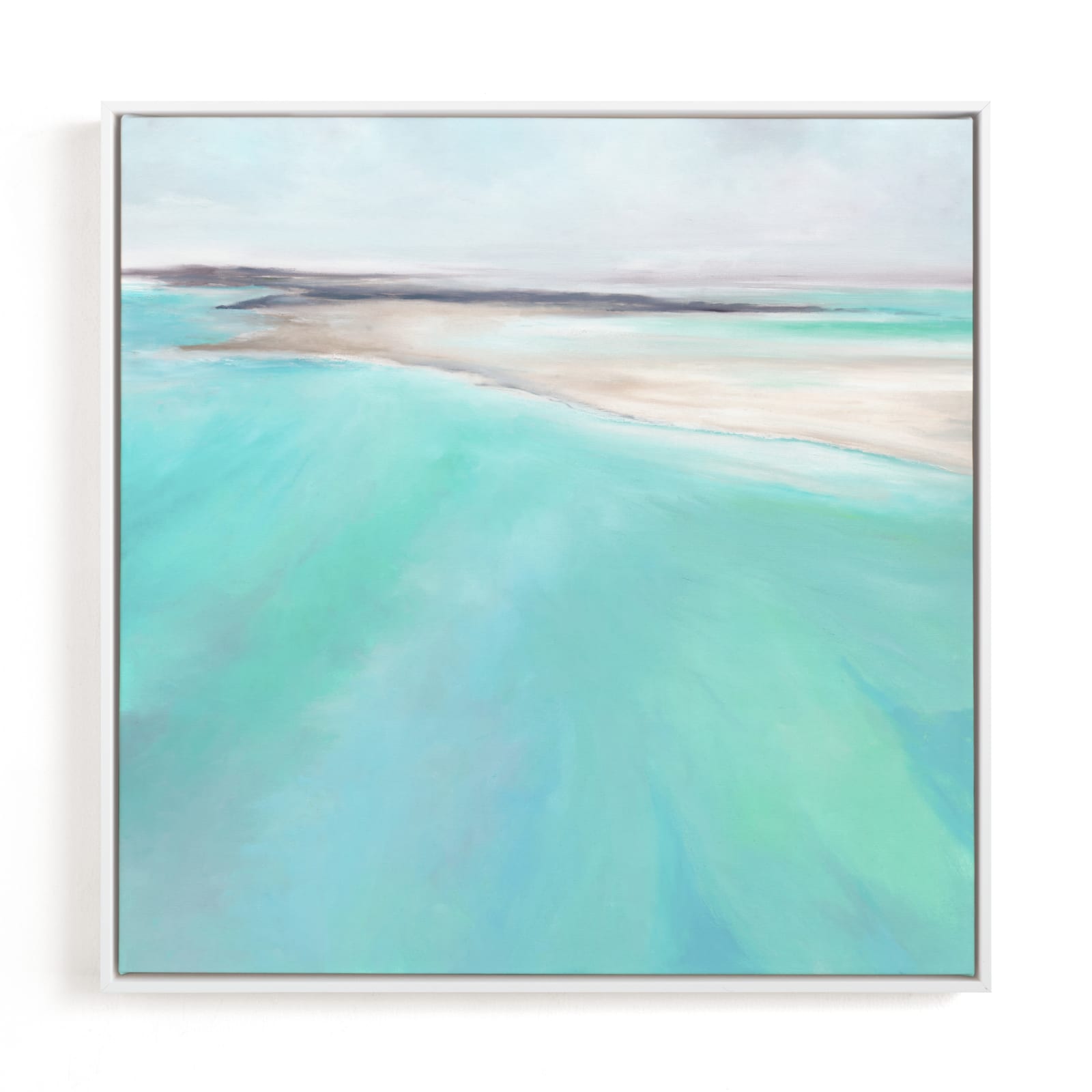 "Aqua Waters" - Open Edition Fine Art Print by Elizabeth Sabine in beautiful frame options and a variety of sizes.