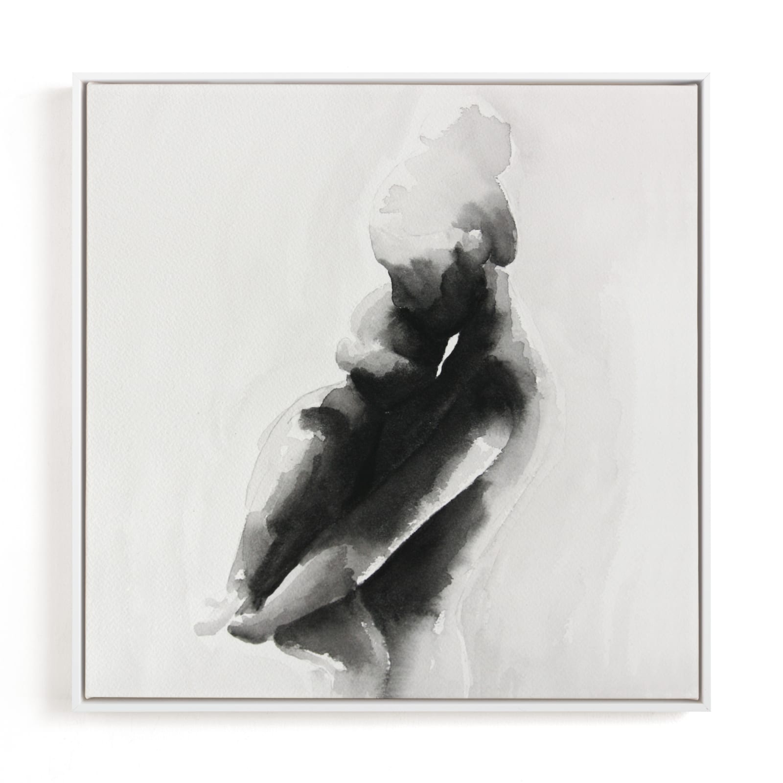 "Mother Embrace Square" - Open Edition Fine Art Print by Kate Ahn in beautiful frame options and a variety of sizes.