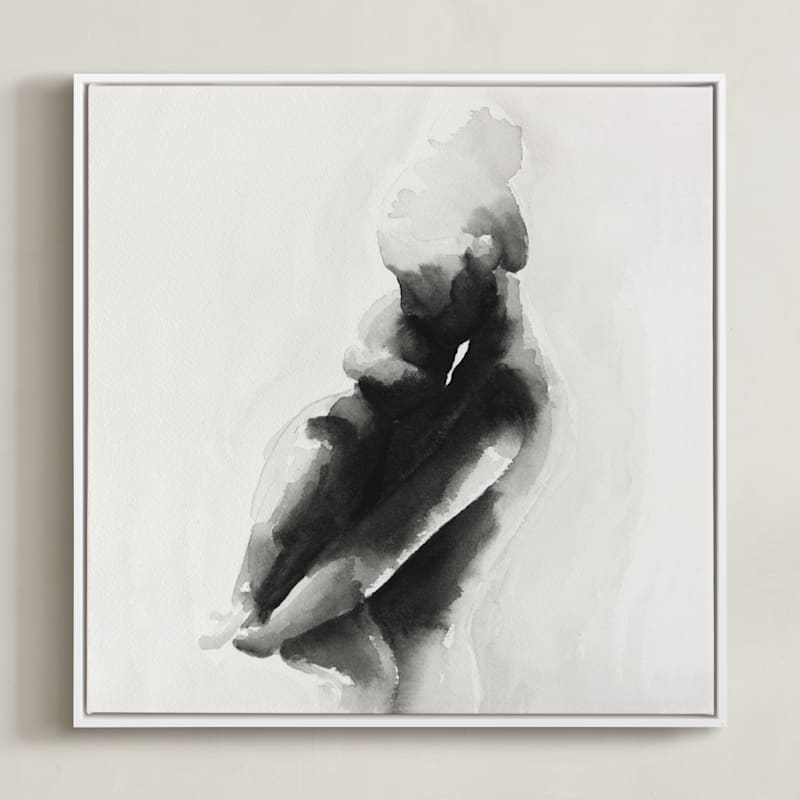 "Mother Embrace Square" - Open Edition Fine Art Print by Kate Ahn in beautiful frame options and a variety of sizes.