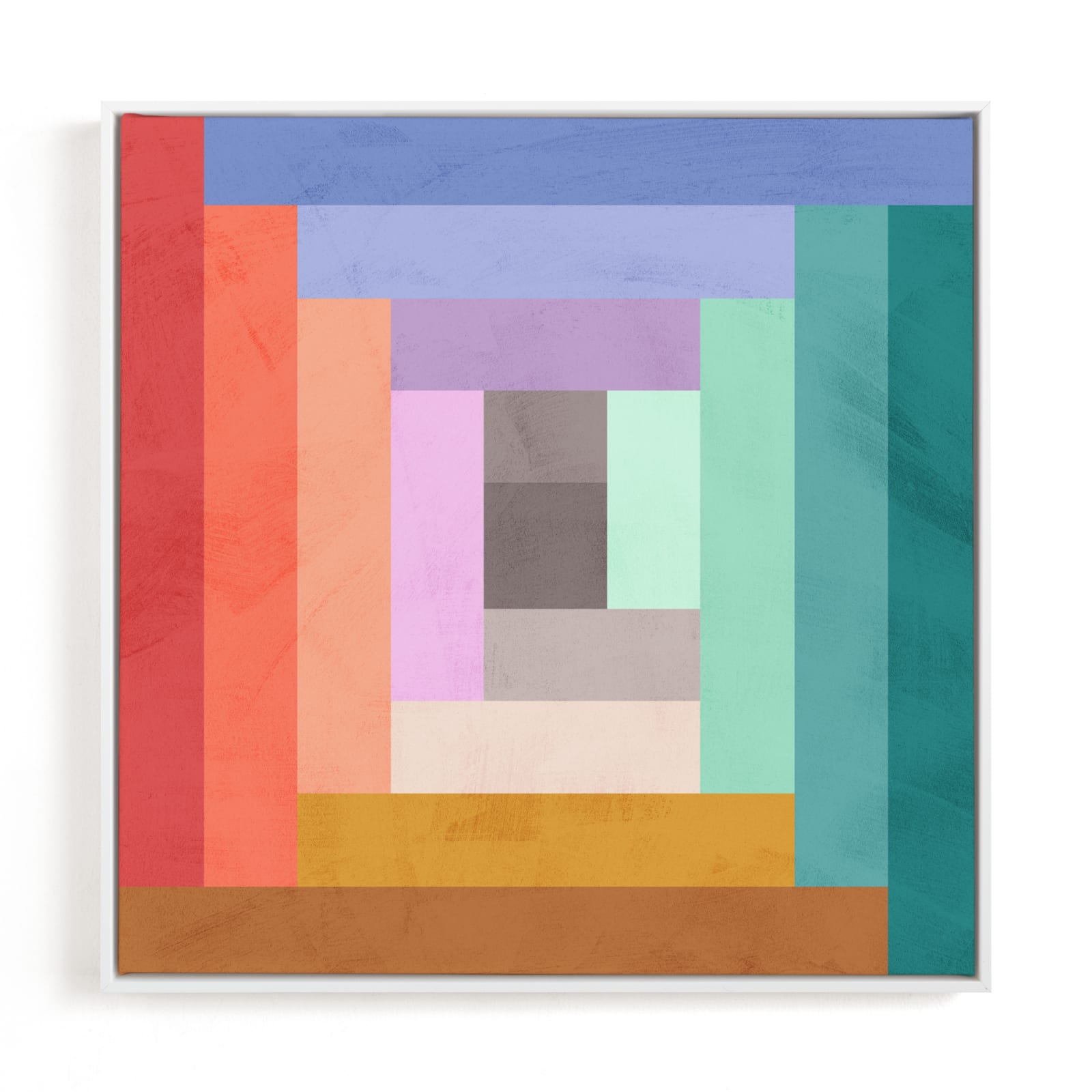 "Modern Quilt Geometric" - Limited Edition Art Print by Field and Sky in beautiful frame options and a variety of sizes.