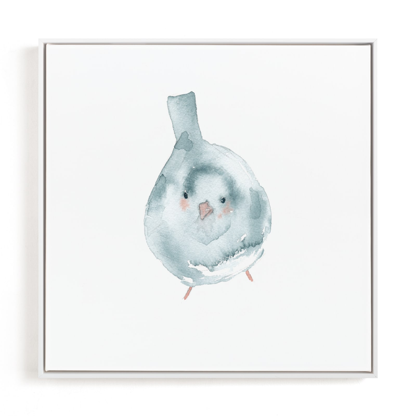 "Blushing Bird 3" - Limited Edition Art Print by Renee Anne Bouffard-McManus in beautiful frame options and a variety of sizes.