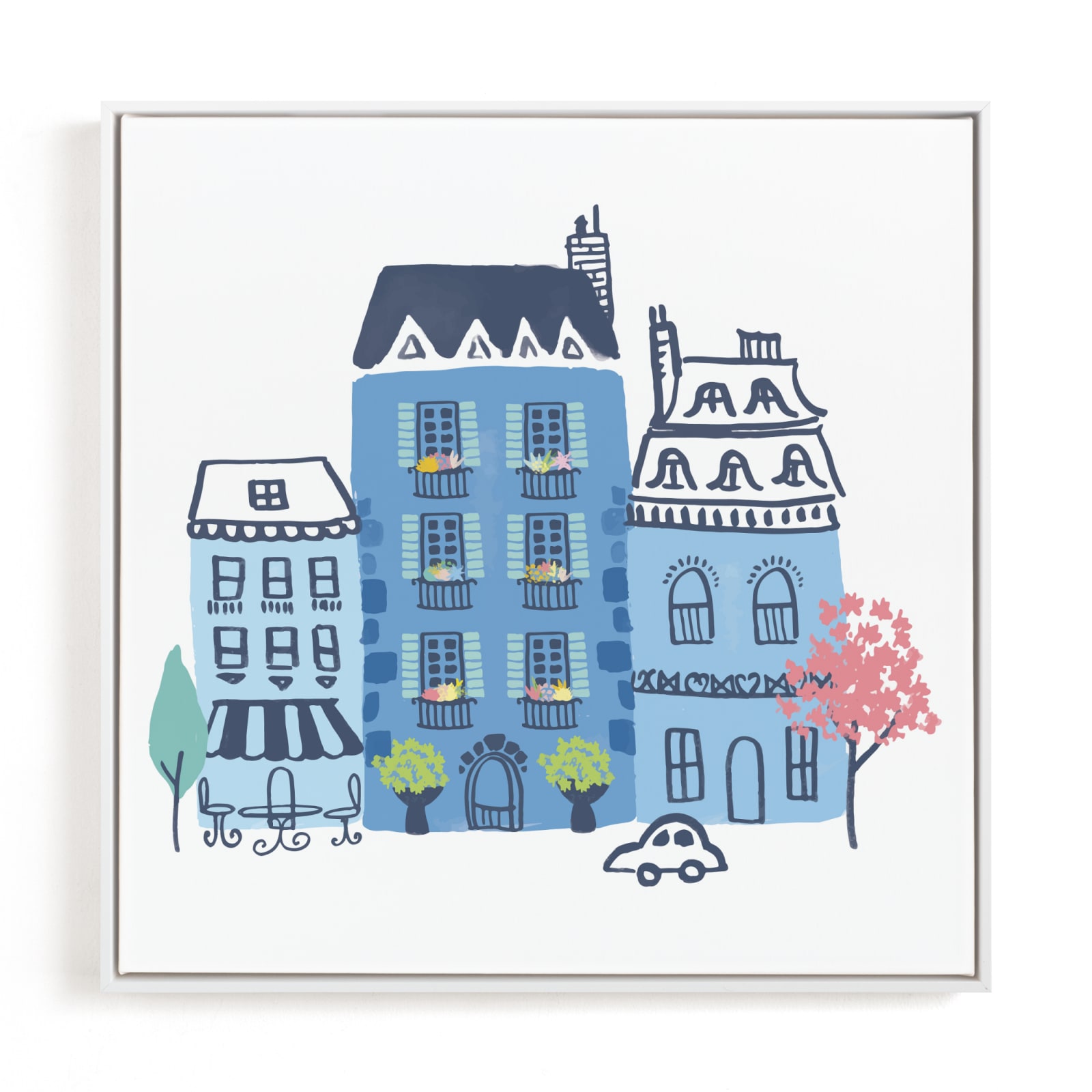"Paris, J'adore" - Limited Edition Art Print by Ali Macdonald in beautiful frame options and a variety of sizes.