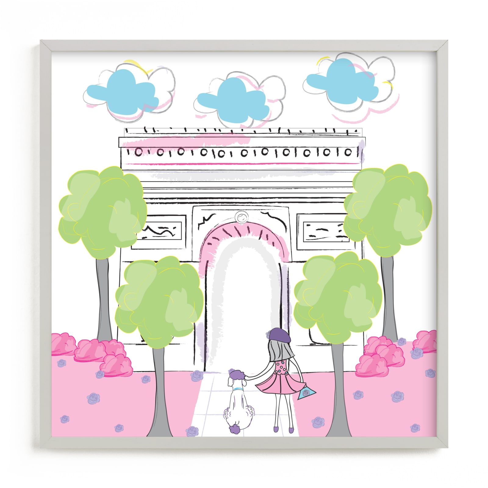 "Paris Art Print 2" - Art Print by Rebecca Marchese in beautiful frame options and a variety of sizes.