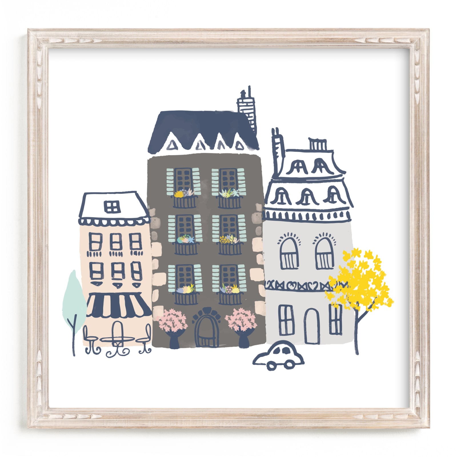 "Paris, J'adore" - Limited Edition Art Print by Ali Macdonald in beautiful frame options and a variety of sizes.