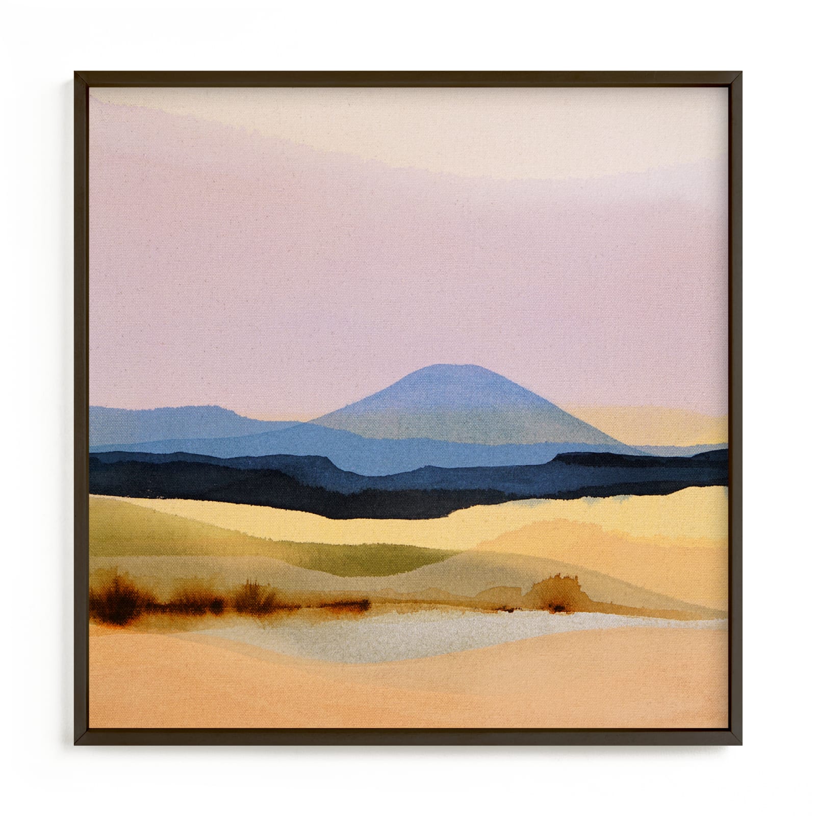 "Violet Desert Breeze" - Limited Edition Art Print by Shina Choi in beautiful frame options and a variety of sizes.