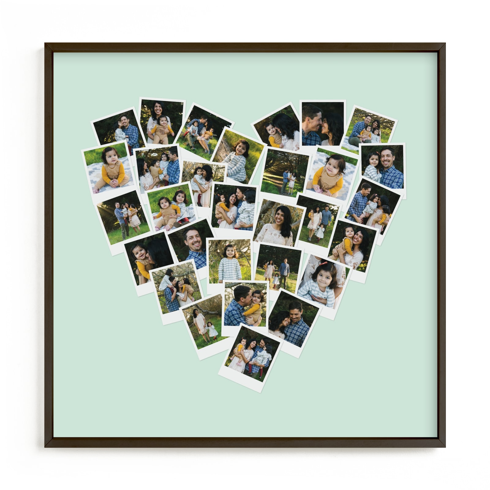 "Heart Snapshot Mix® Hues Photo Art" - Custom Photo Art by Minted in beautiful frame options and a variety of sizes.