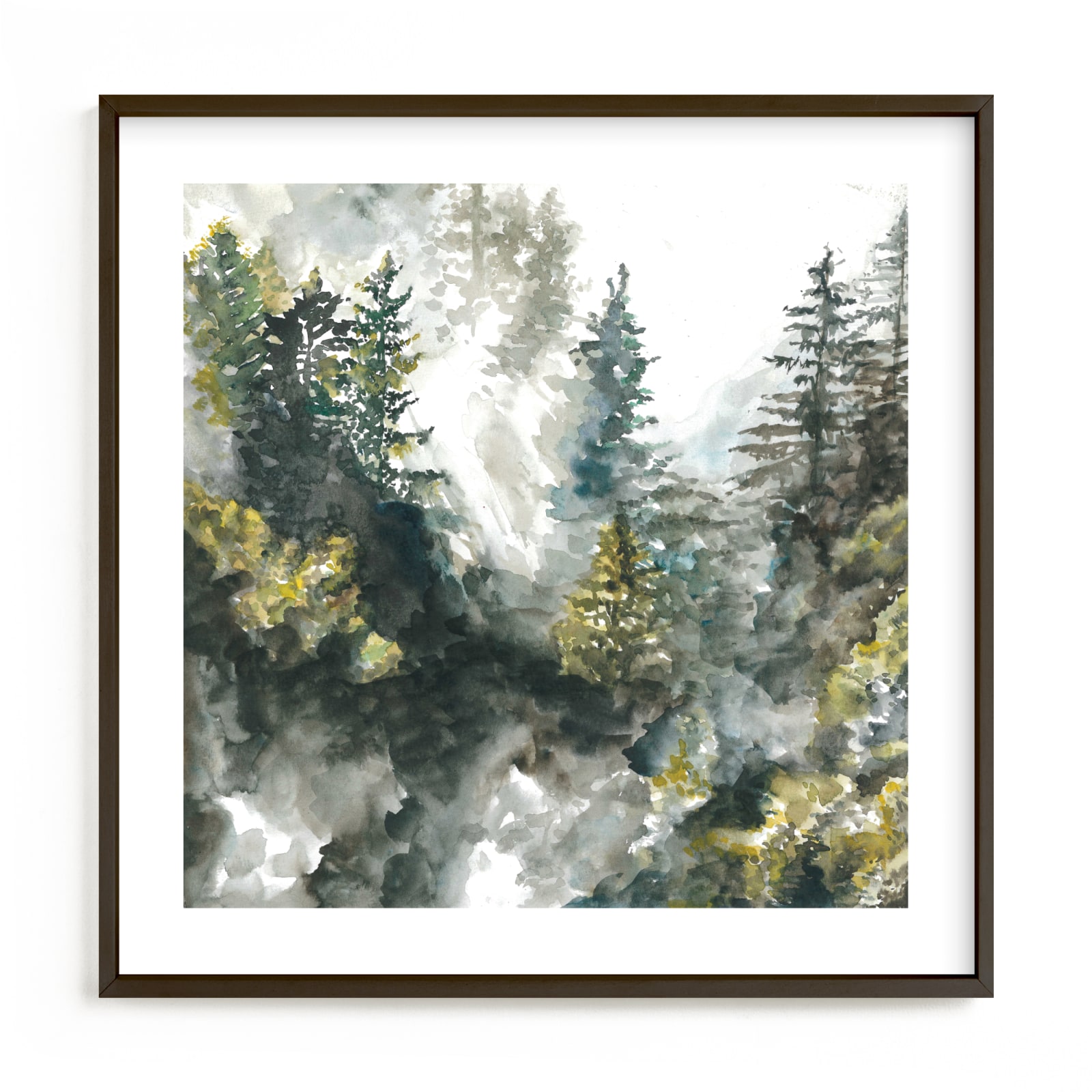 "Forest Mist" - Limited Edition Art Print by Anne Kostecki in beautiful frame options and a variety of sizes.