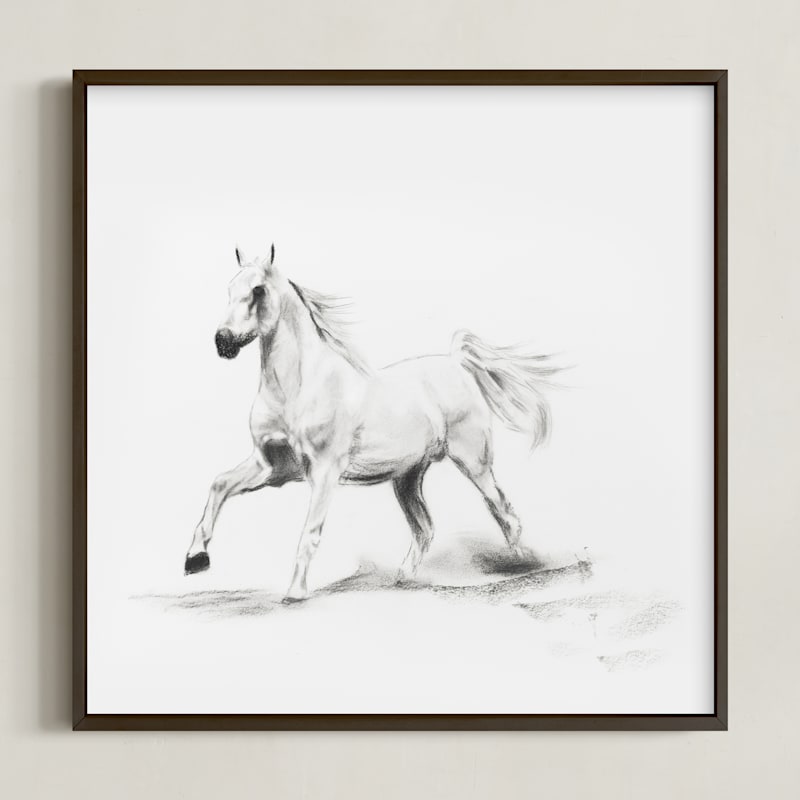 "Horse Study 3" - Art Print by Ramnik Velji in beautiful frame options and a variety of sizes.