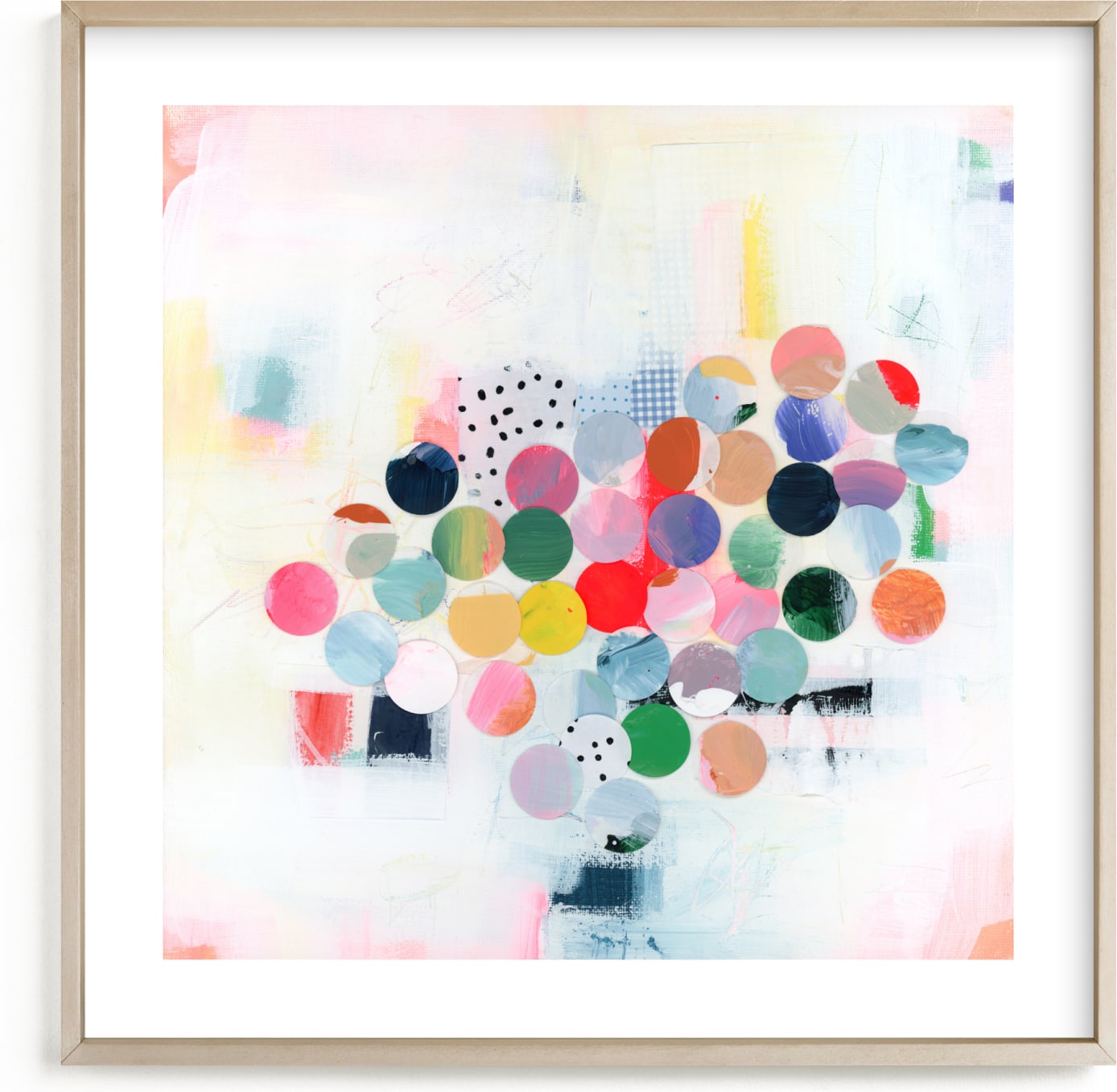 This is a colorful kids wall art by Lindsay Megahed called Fruit Punch.