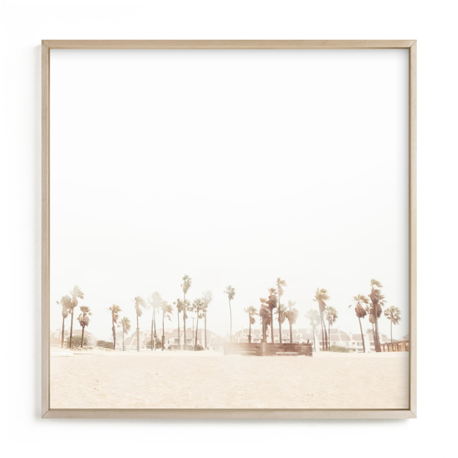 "Stormy Palms" - Limited Edition Art Print by Kamala Nahas in beautiful frame options and a variety of sizes.