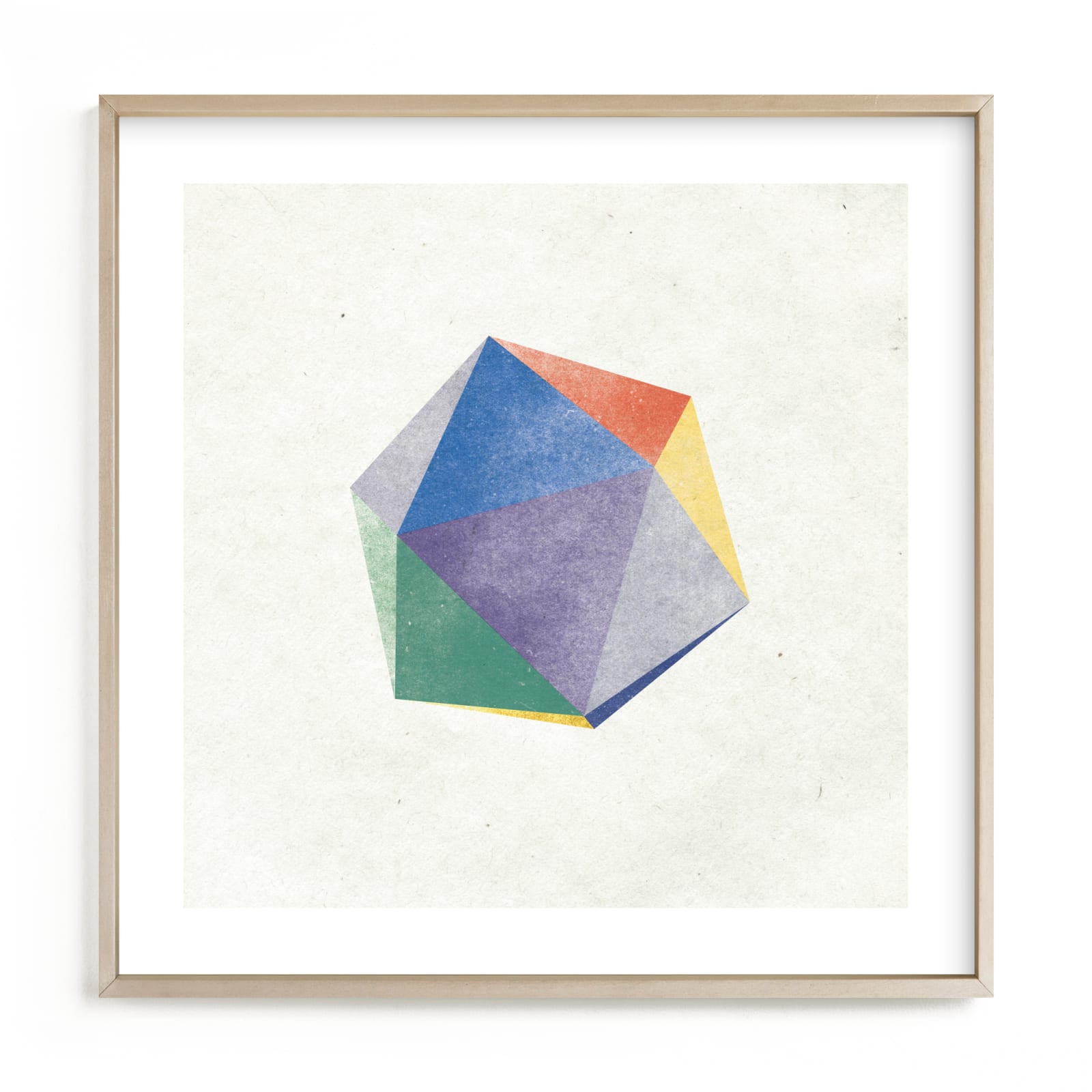 "dreamy icosahedron" - Limited Edition Art Print by Sumak Studio in beautiful frame options and a variety of sizes.