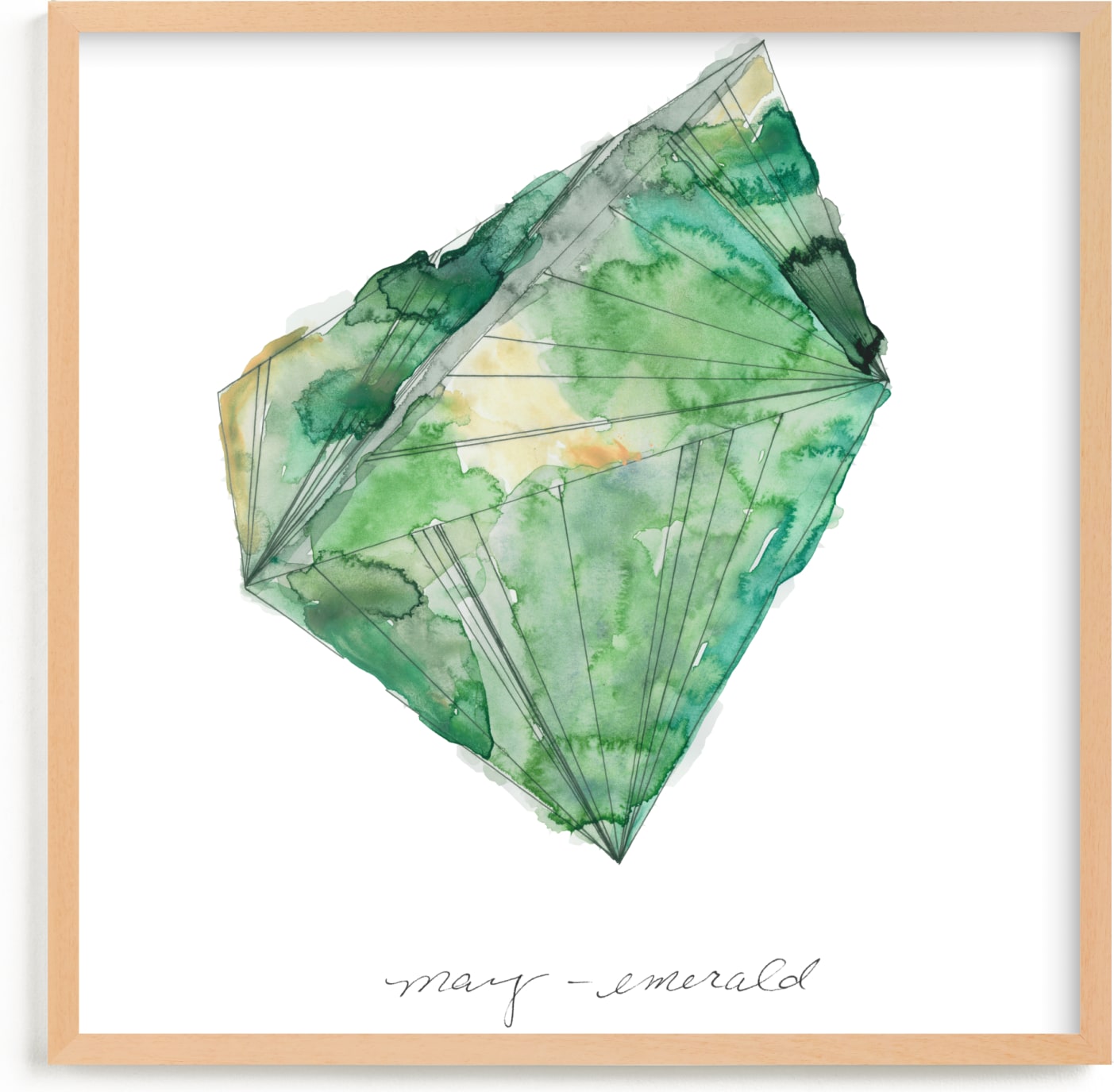 This is a green art by Naomi Ernest called May - Emerald.