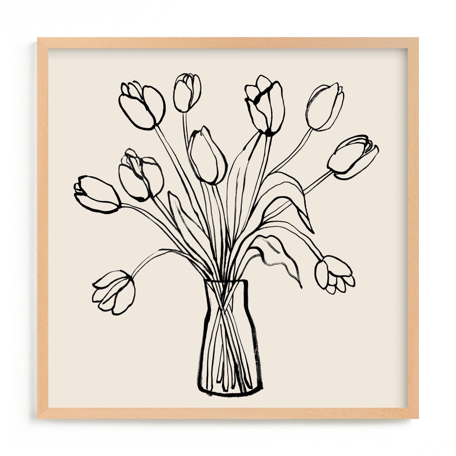 "tulips drawing" - Limited Edition Art Print by Cass Loh in beautiful frame options and a variety of sizes.