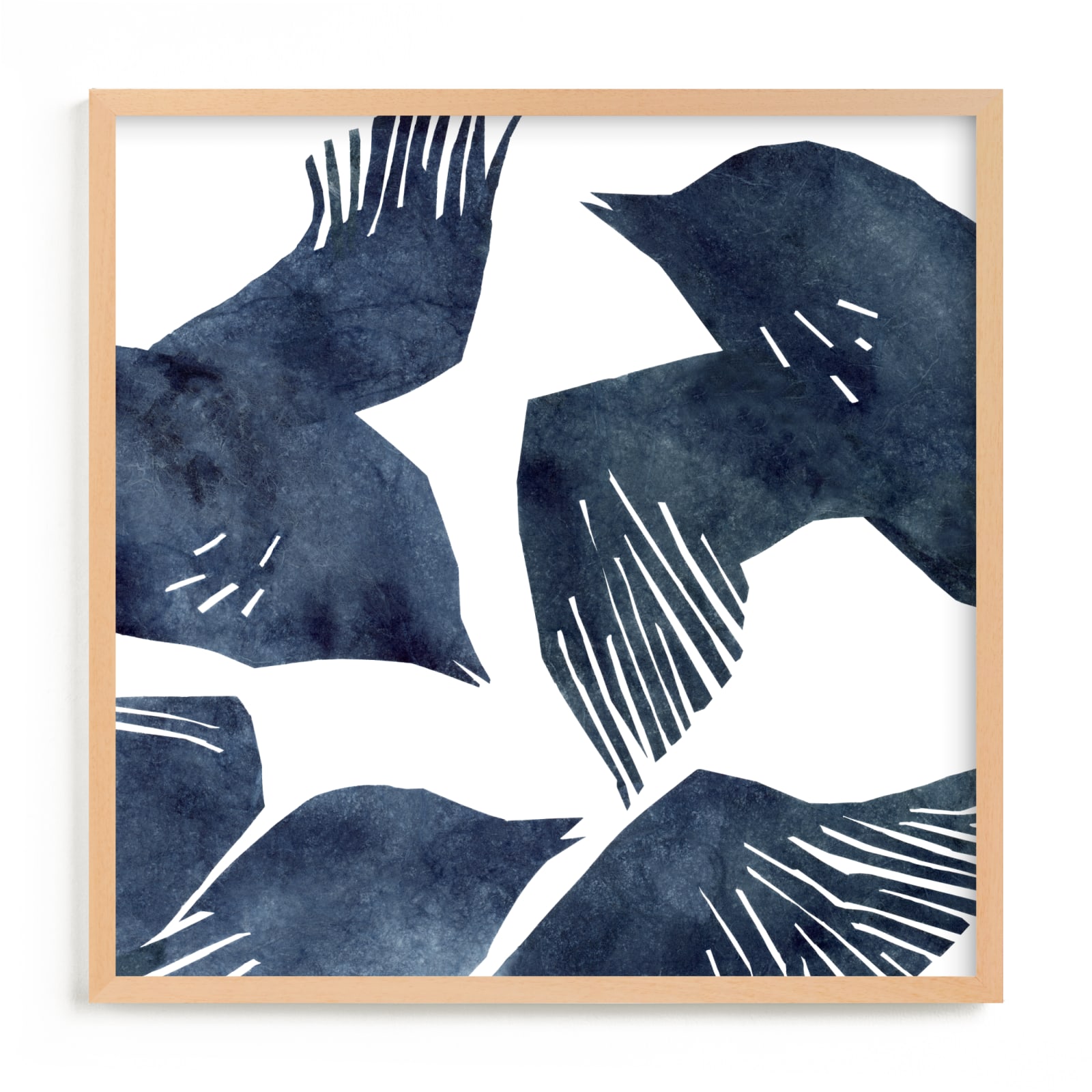 "Indigo Flight" - Limited Edition Art Print by Mia Posada in beautiful frame options and a variety of sizes.