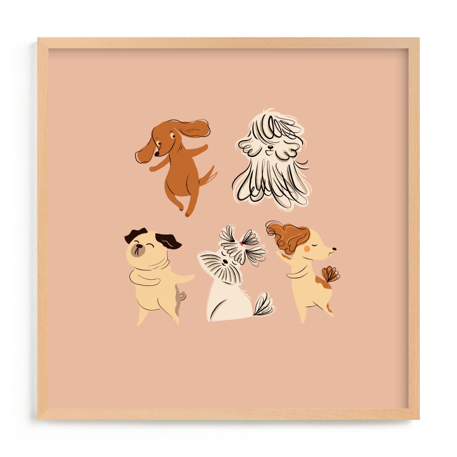 "pups" - Limited Edition Art Print by Vivian Yiwing in beautiful frame options and a variety of sizes.
